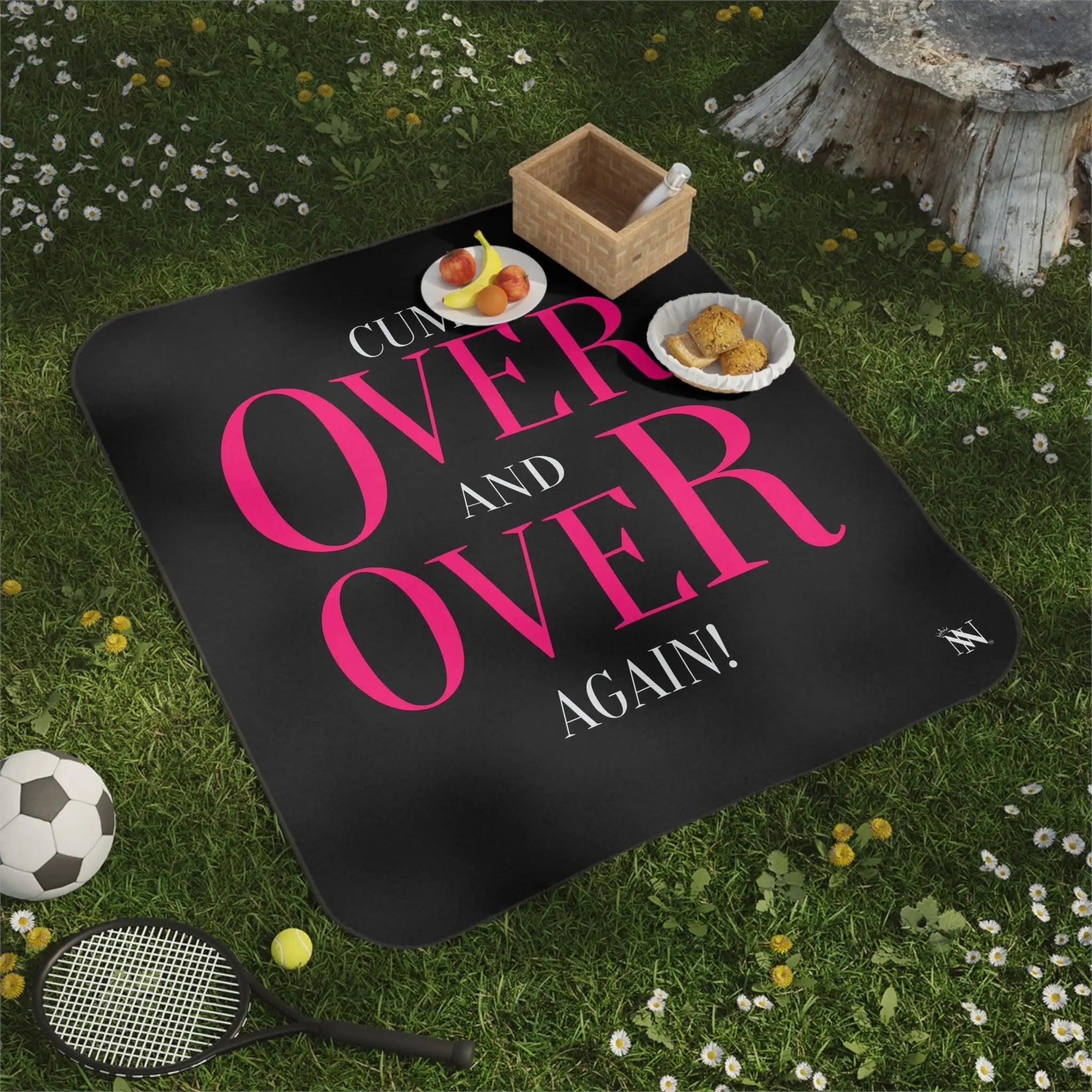 Cum Over and Over Again! | Mix Match Fun-Flirty Lovers’ Water-Resistant Blankets