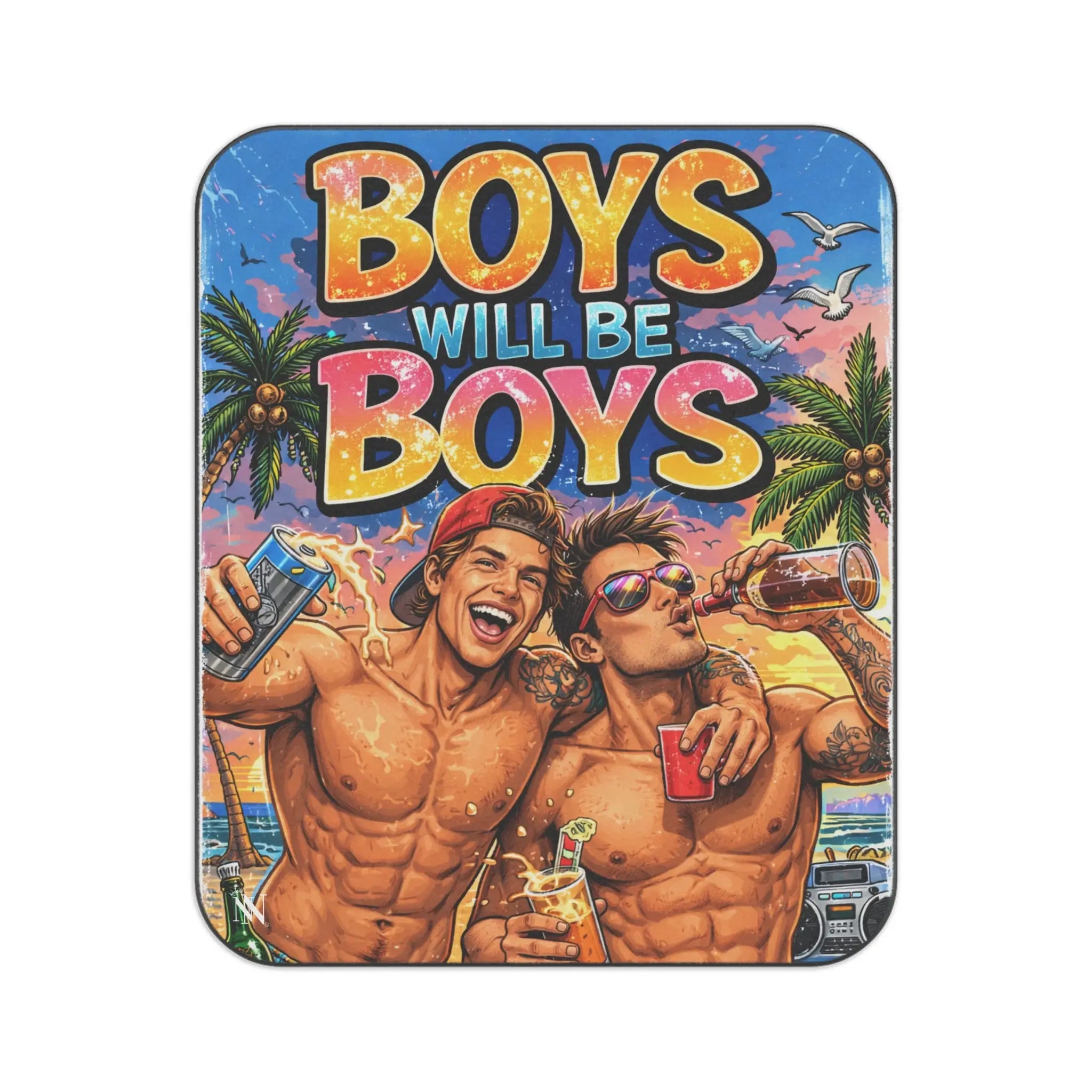 Party Boys Will Be Boys Graphic Series Couple Friendly Sex Blanket