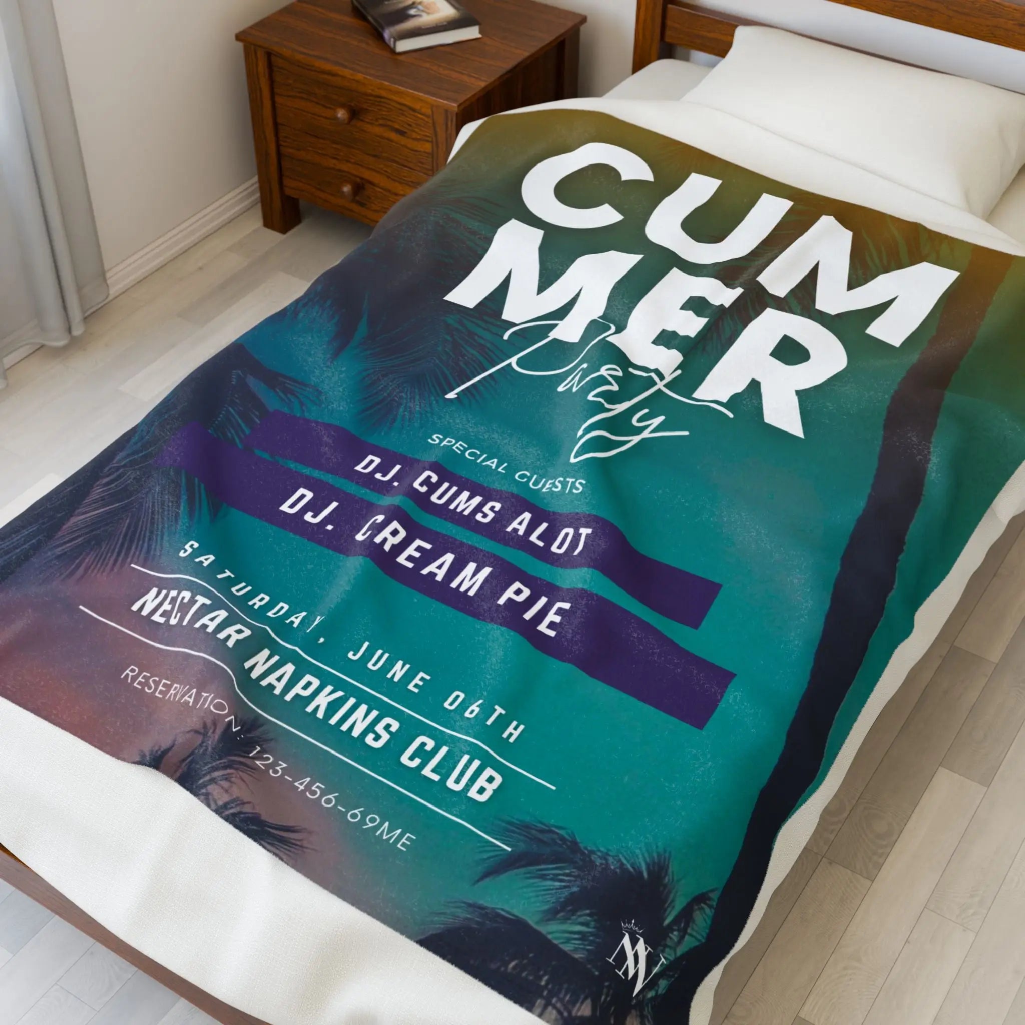 Cummer Party | Mix & Match Velveteen Fun-Flirty Lovers’ Blankets