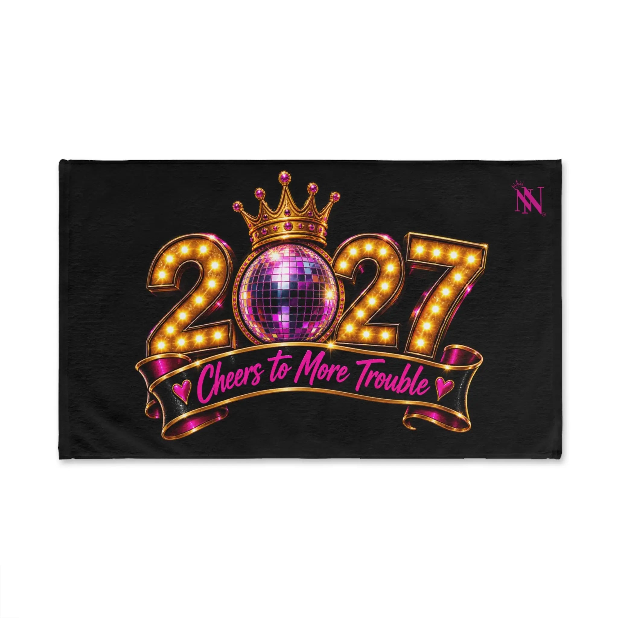 Cheers to More Trouble New Years Classic Sex Towel