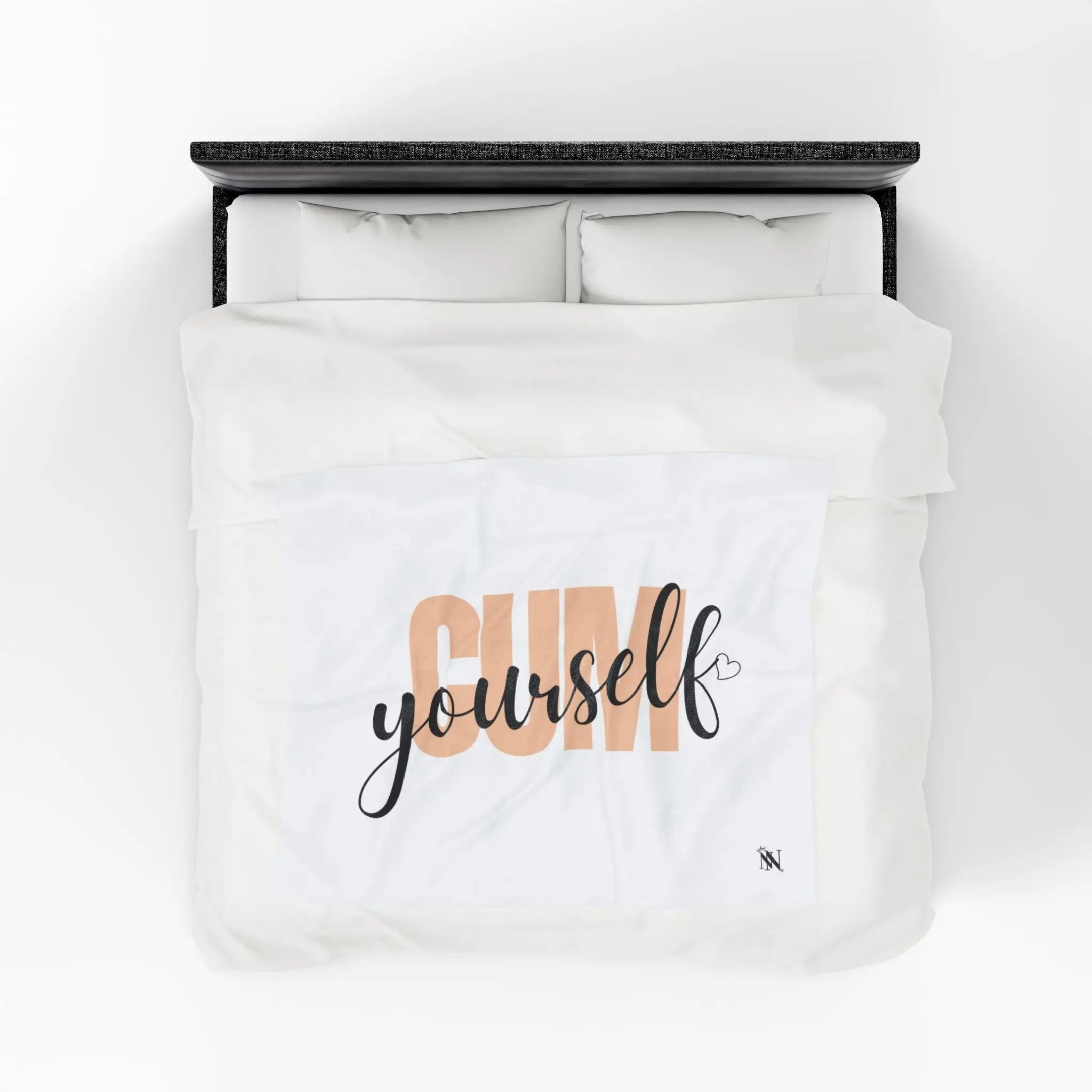 Cum Yourself Heart | Mix & Match Soft Fun-Flirty Lovers’ Blankets