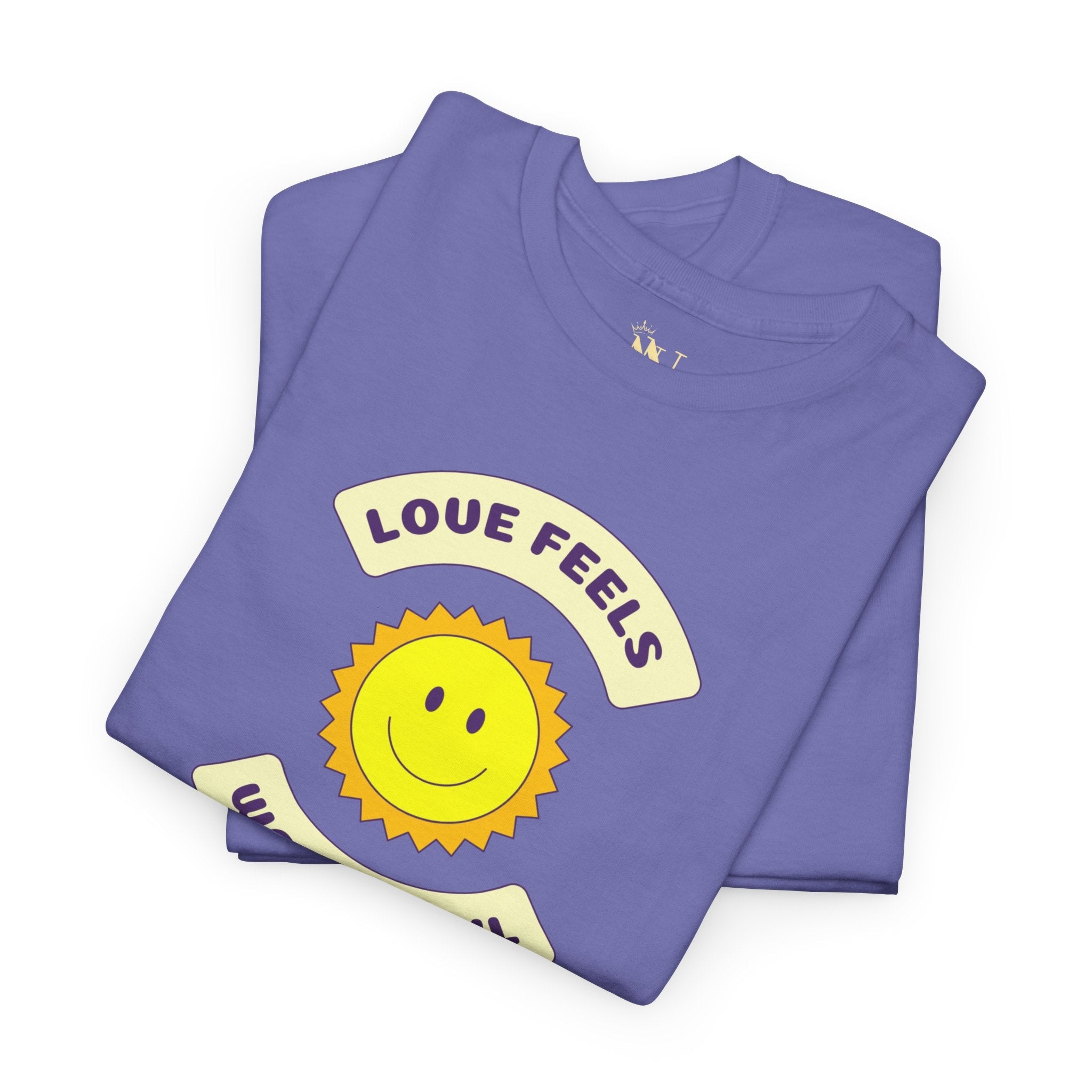 Love Feels Wonderful Retro Cotton T-Shirt