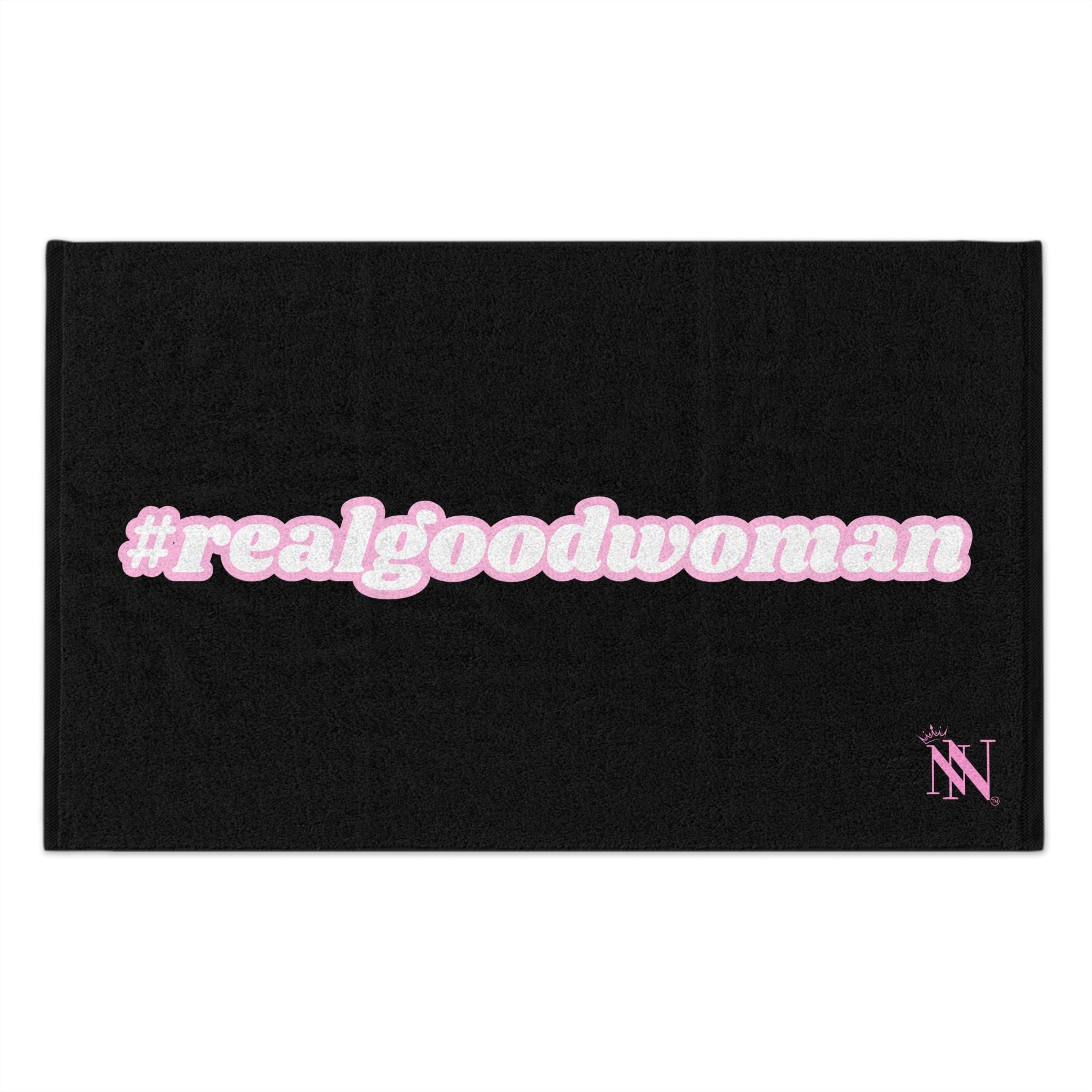 #realgoodwoman Black | Mix & Match Soft Fun-Flirty Loversâ Towels