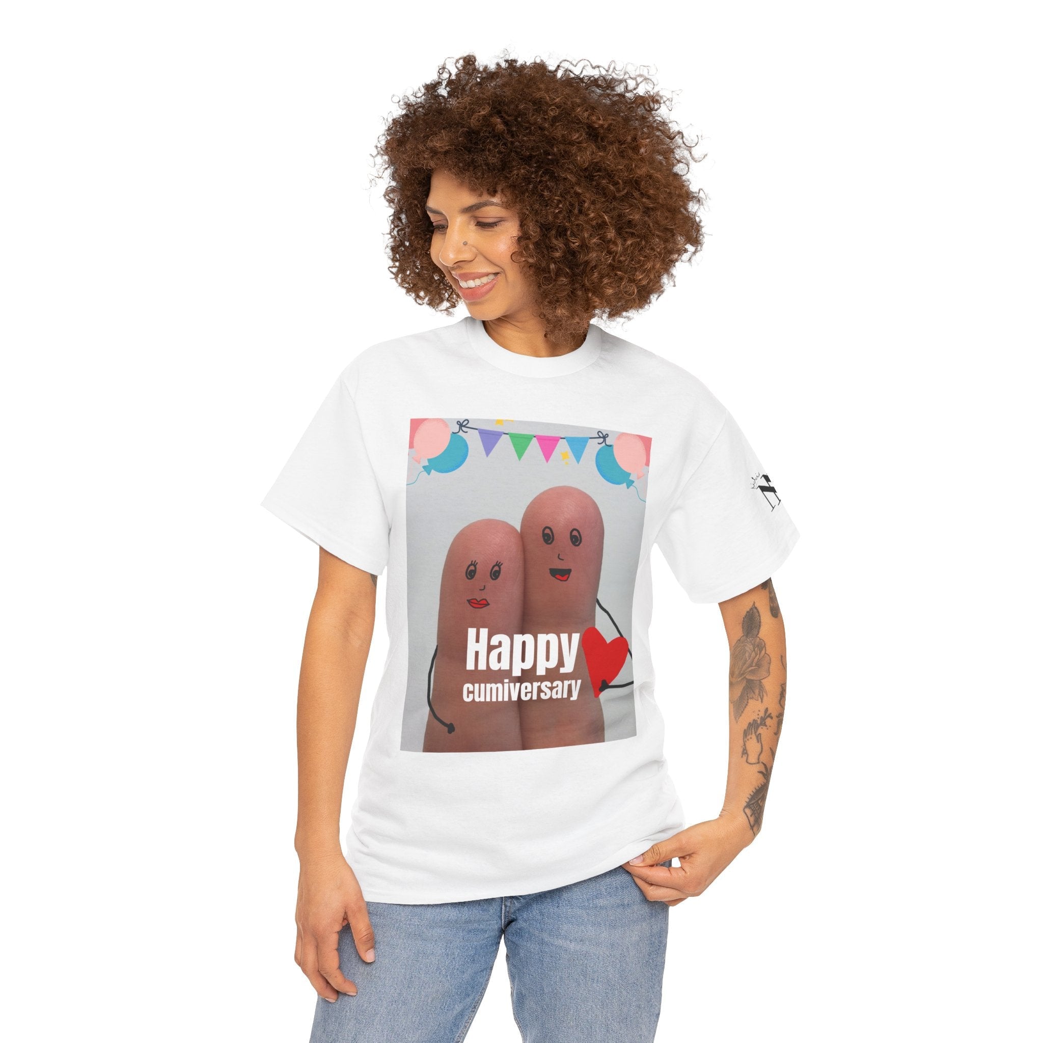 Happy Cumiversary | Mix & Match 100% Cotton Unisex Fun-Flirty Lovers’ Tees
