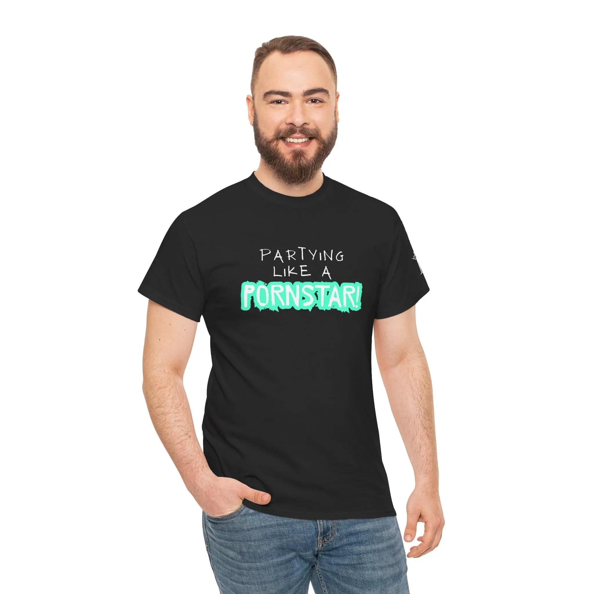 Partying Like a Pornstar | Nectar Napkins Fun-Flirty Lovers’ T-Shirts