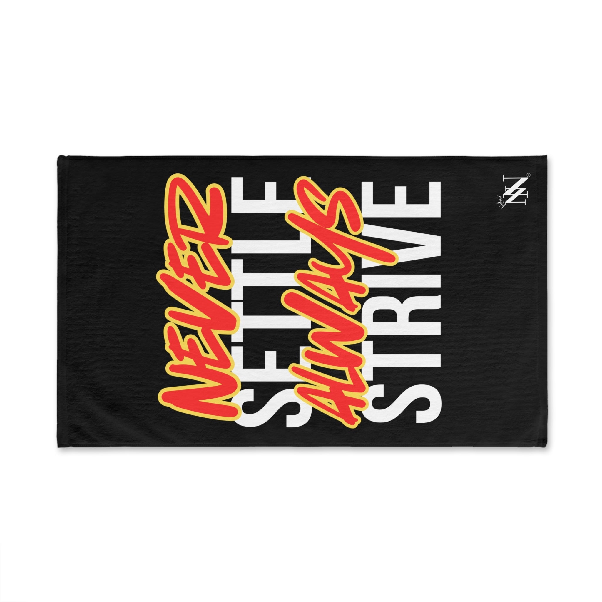 Never Settle Always Strive | Mix & Match Classic Fun-Flirty Lovers’ Towels