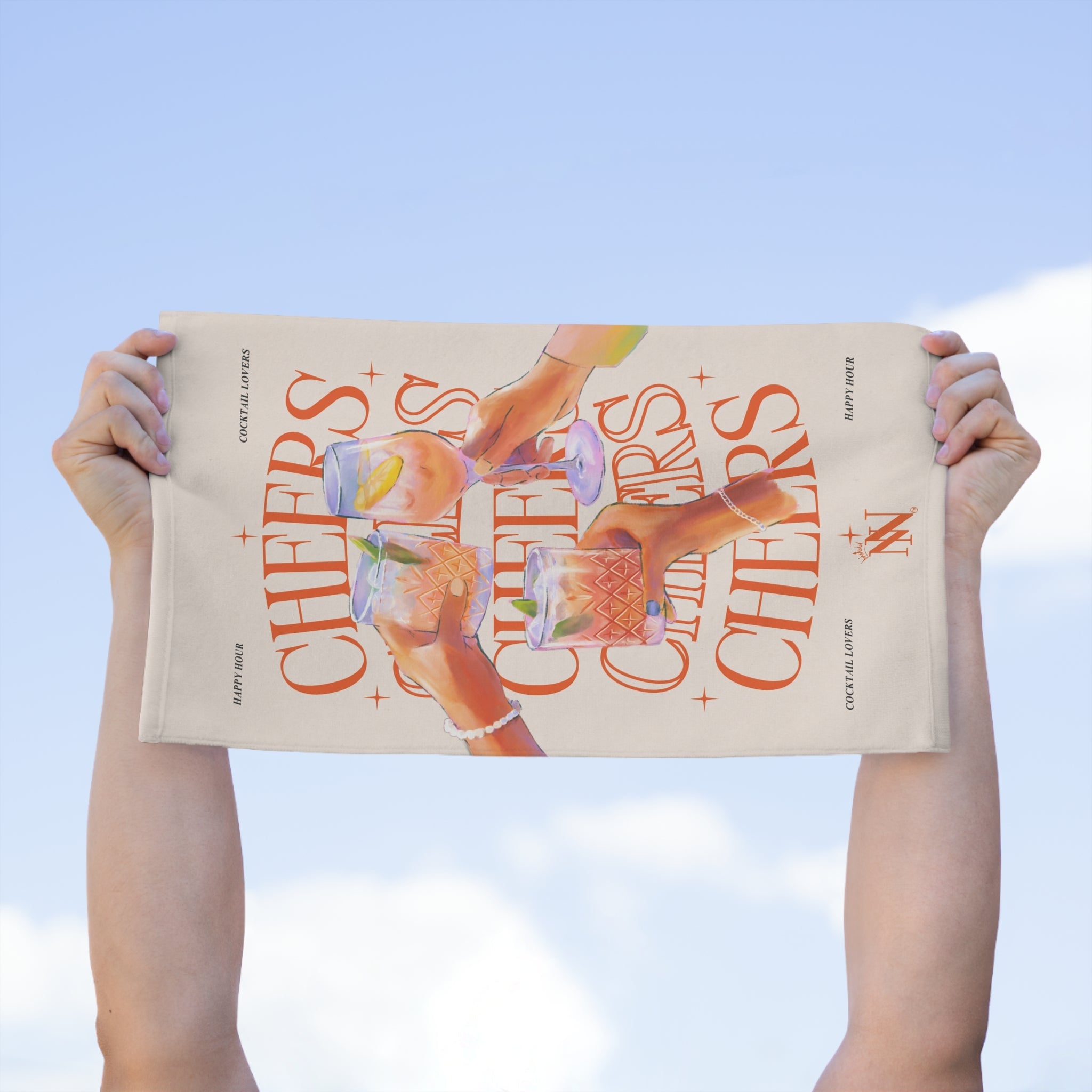 Cheers Cocktail Lovers | Mix & Match Soft Fun-Flirty Lovers’ Towels