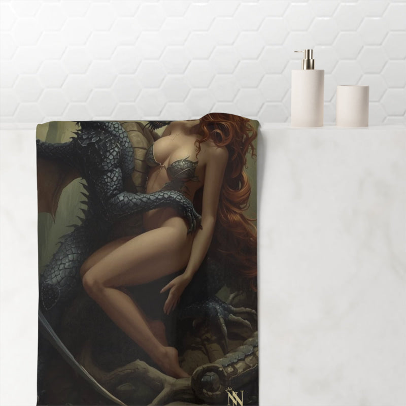 Her Dragon Fantasy | Mix & Match XL Fun-Flirty Lovers’ Towels