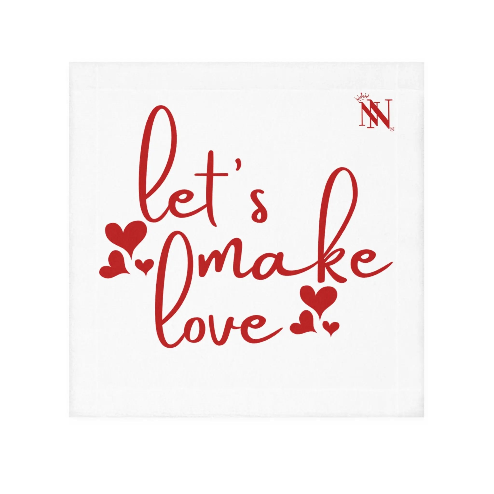 Let’s Make Love Hearts Cum Rag