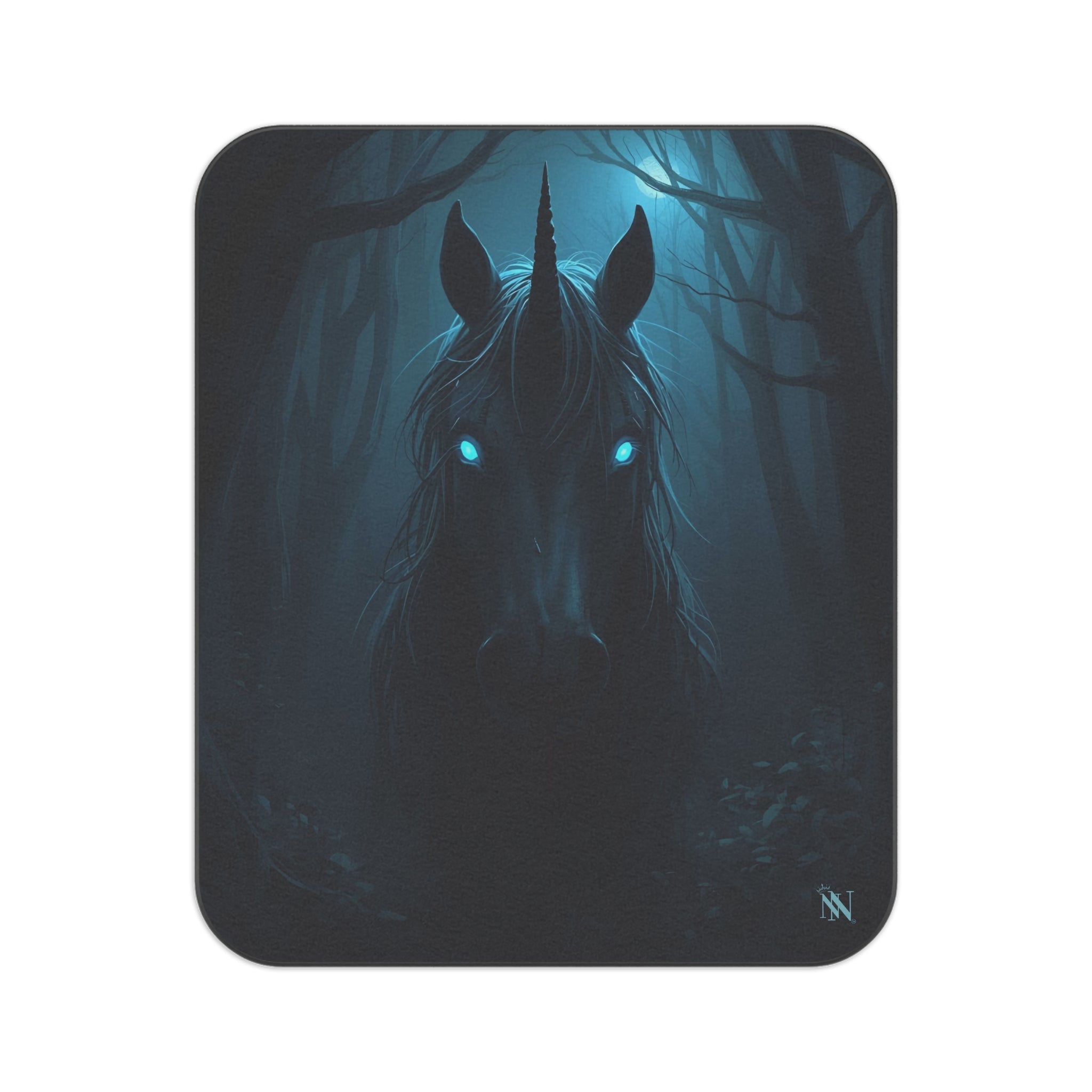 Dark Energy Unicorn Graphic | Mix Match Fun-Flirty Lovers’ Water-Resistant Blankets