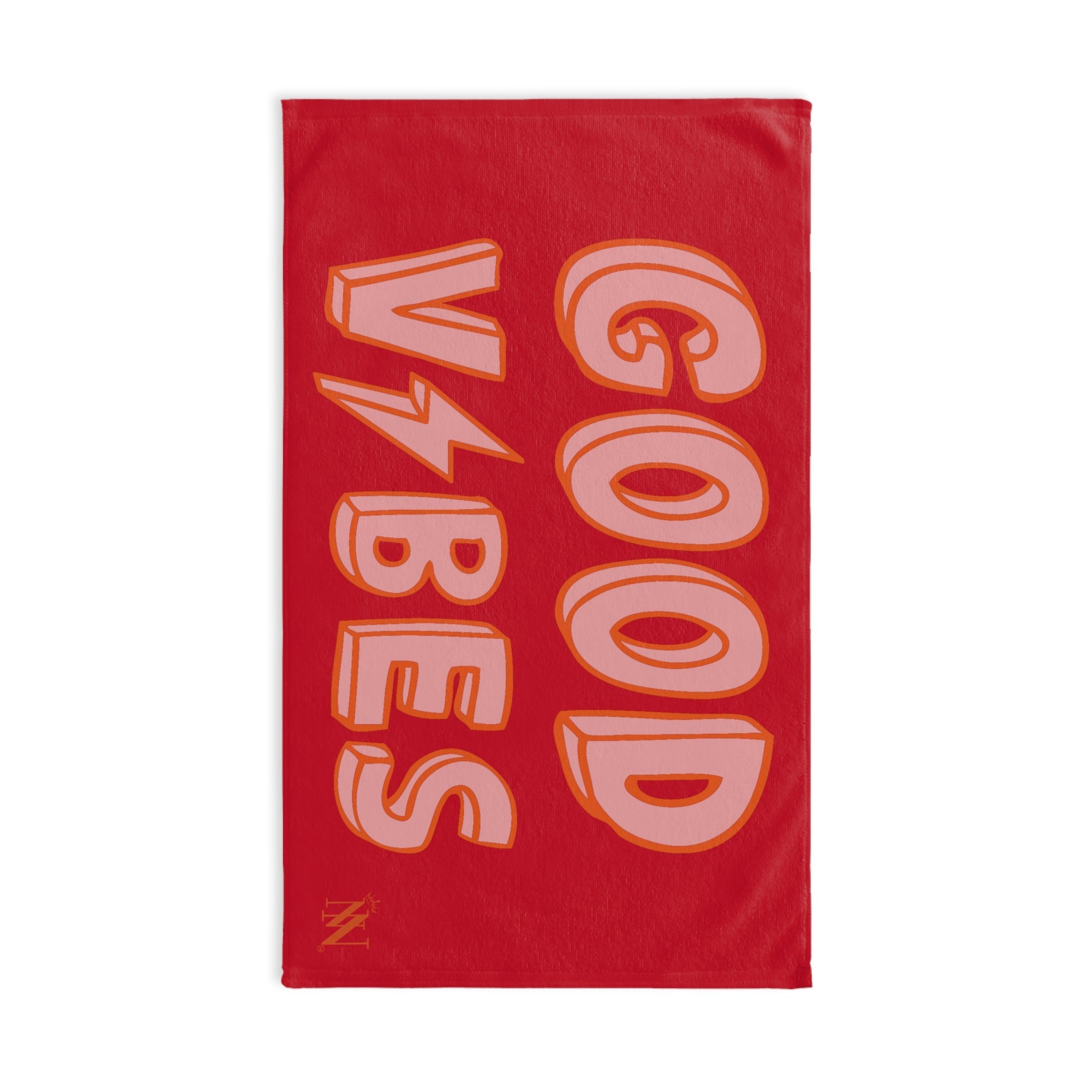 Good Vibes Red Electric Red Cum Towel