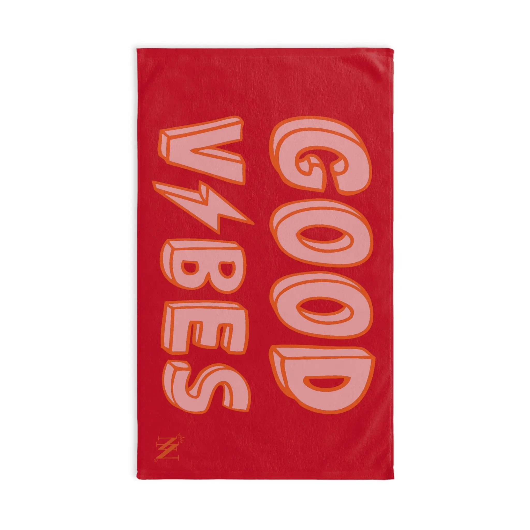 Good Vibes Red Electric Red Cum Towel