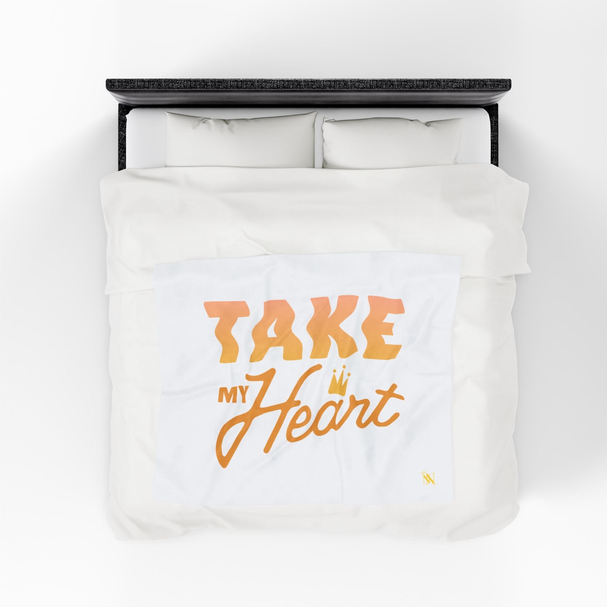 Take My Royal Heart | Mix & Match Velveteen Fun-Flirty Lovers’ Blankets
