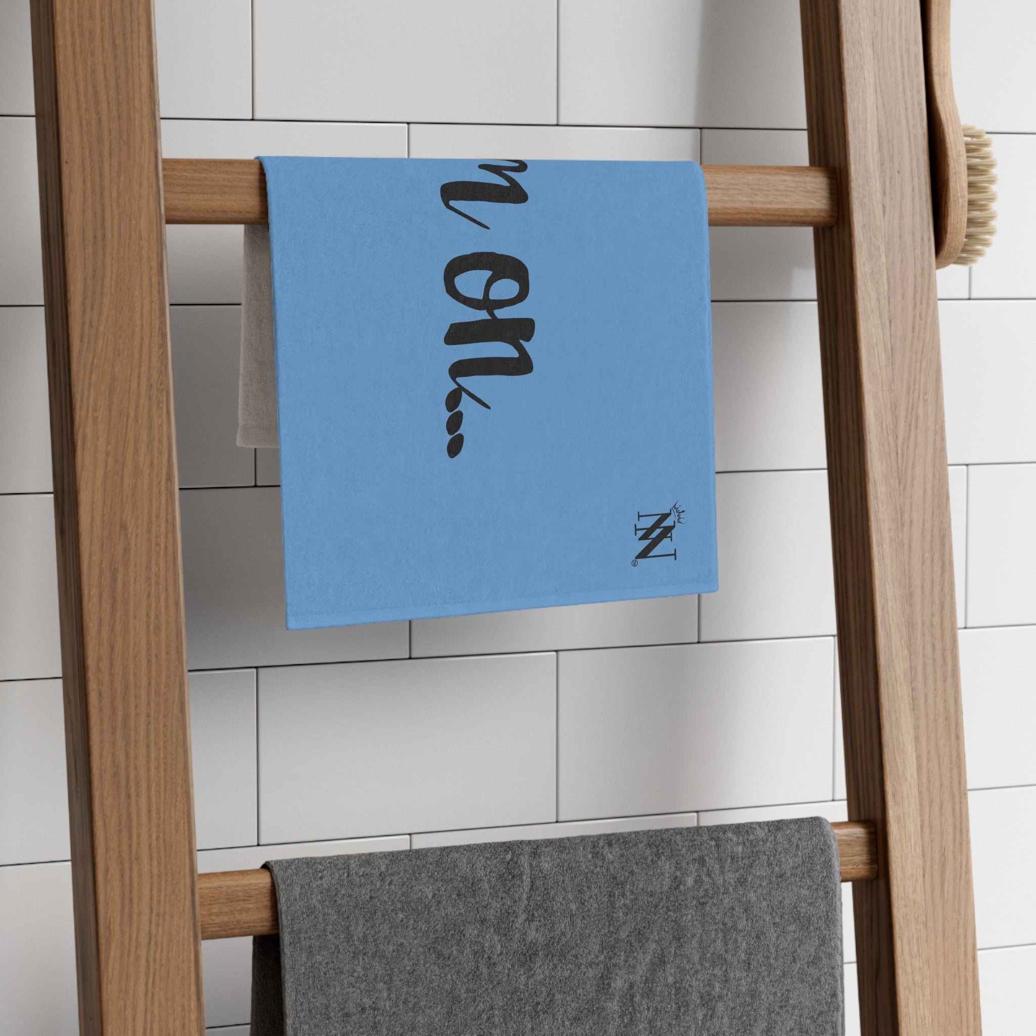 Cum On... Light Blue | Mix & Match Soft Fun-Flirty Lovers’ Towels