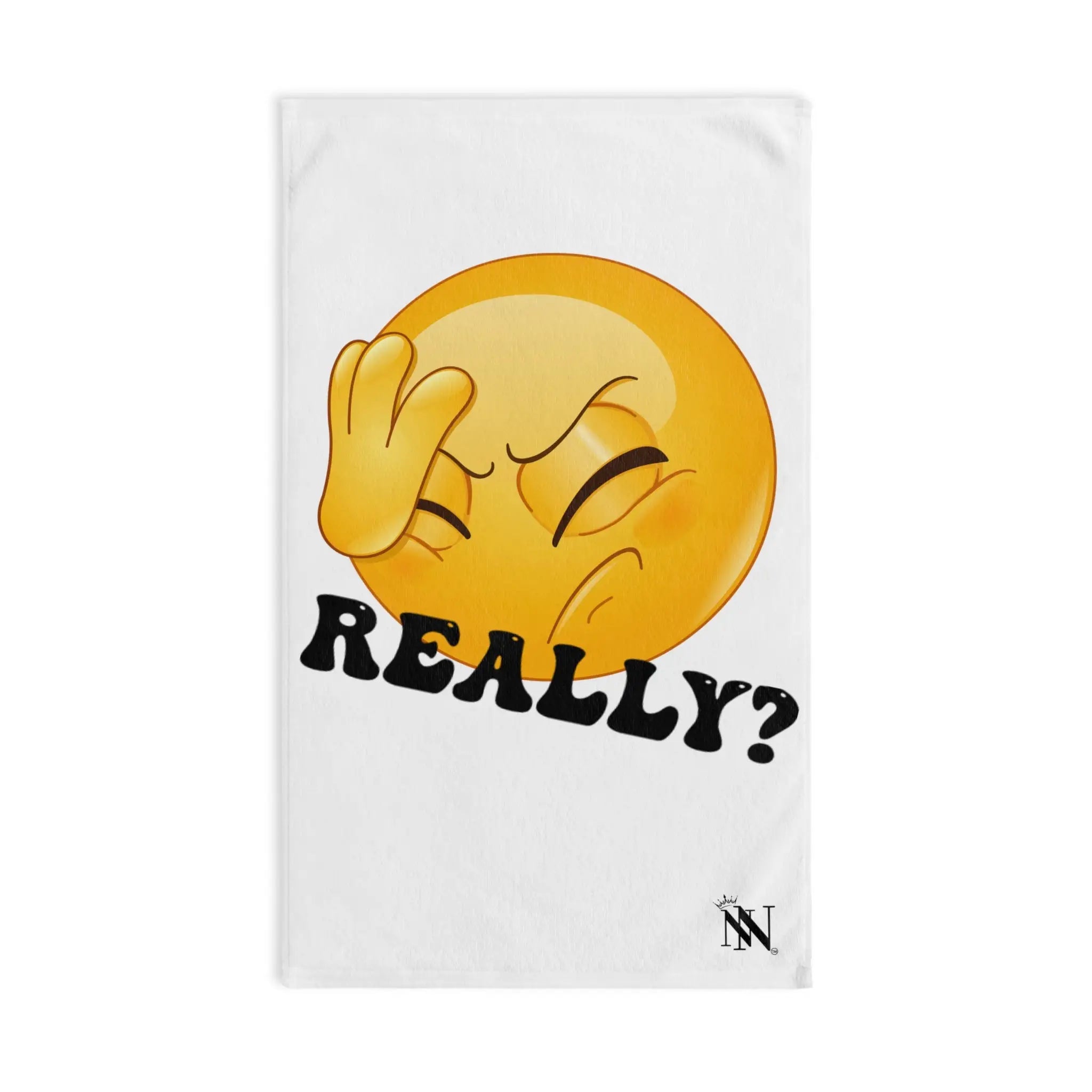 Really? Emoji Hand over Face | Mix & Match Classic Fun-Flirty Loversâ Towels