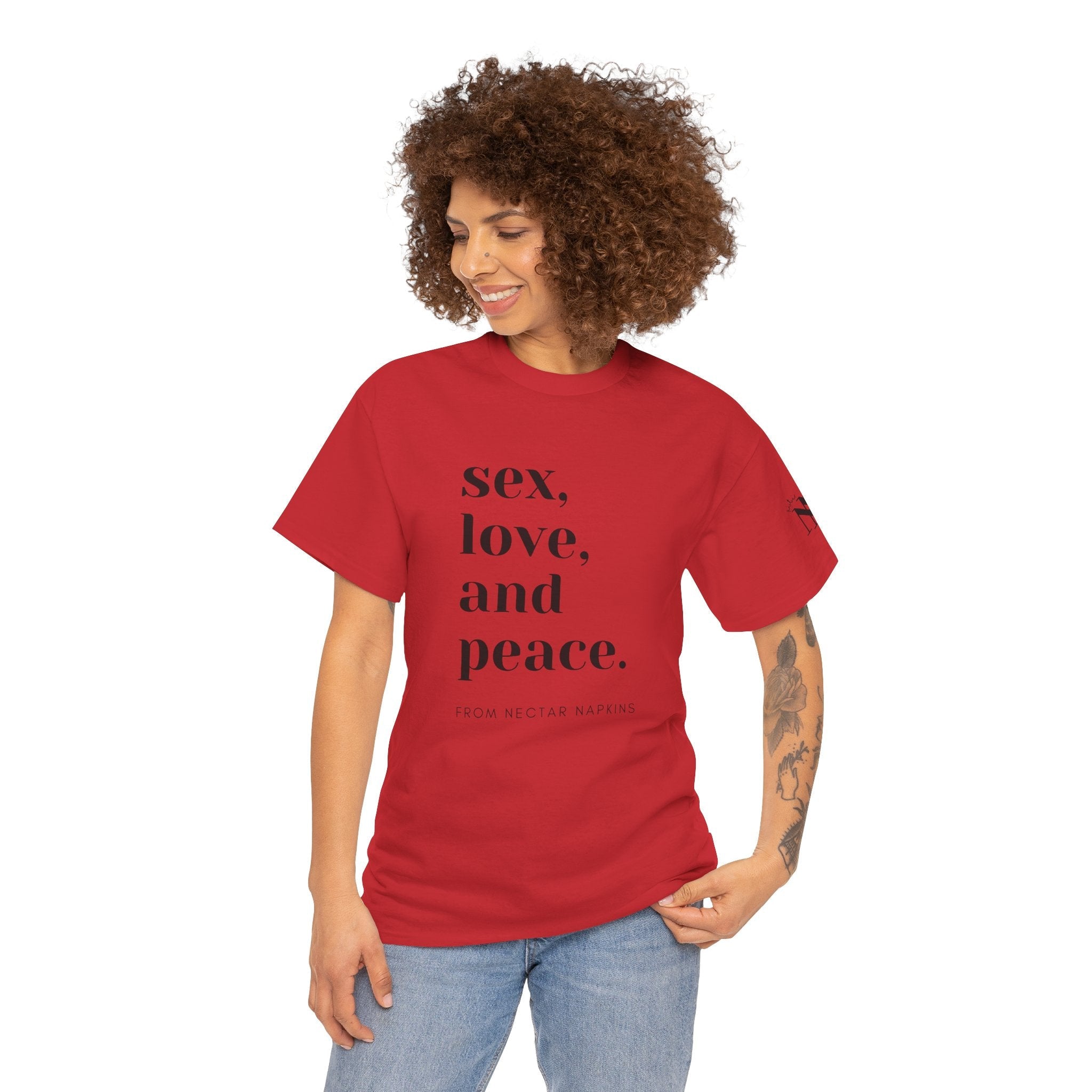 Sex Peace Love | Mix & Match 100% Cotton Unisex Fun-Flirty Lovers’ Tees