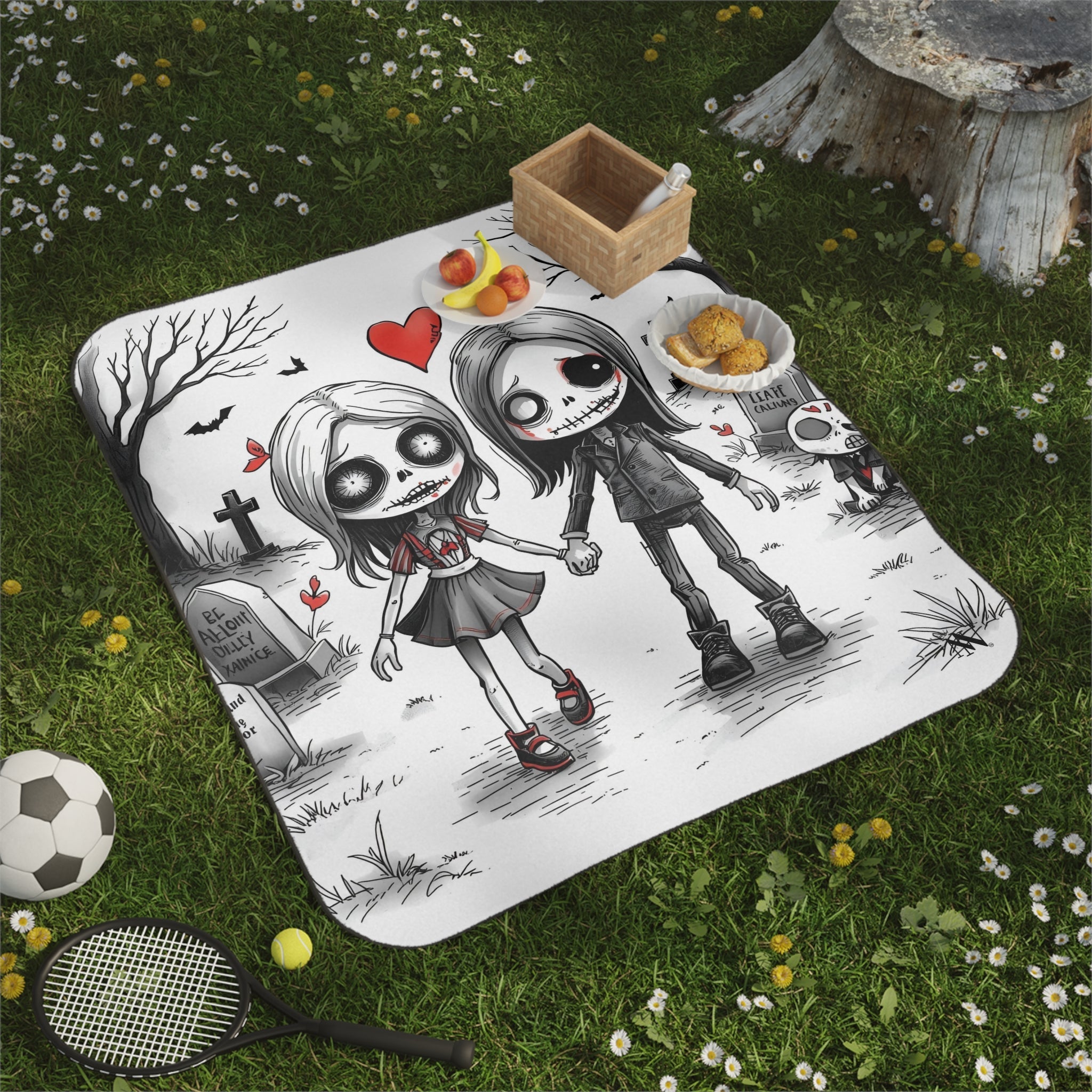 Even in Death | Mix Match Fun-Flirty Lovers’ Water-Resistant Blankets
