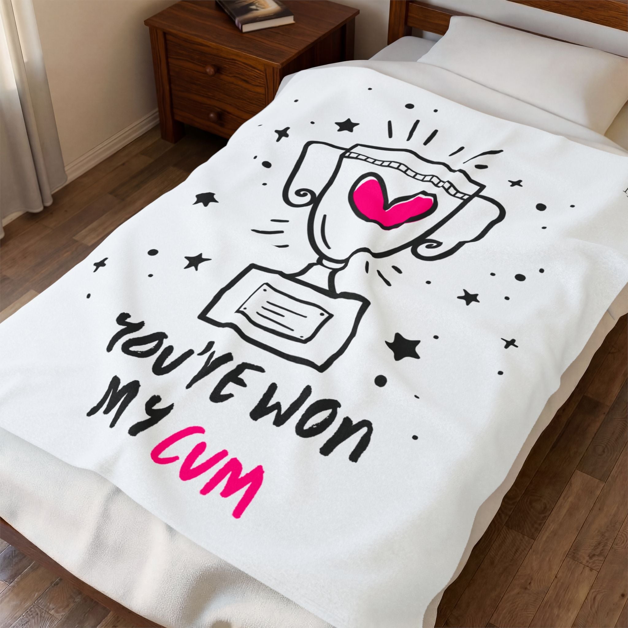 You’ve Won My Cum Romantic Lovers Gifts Blanket