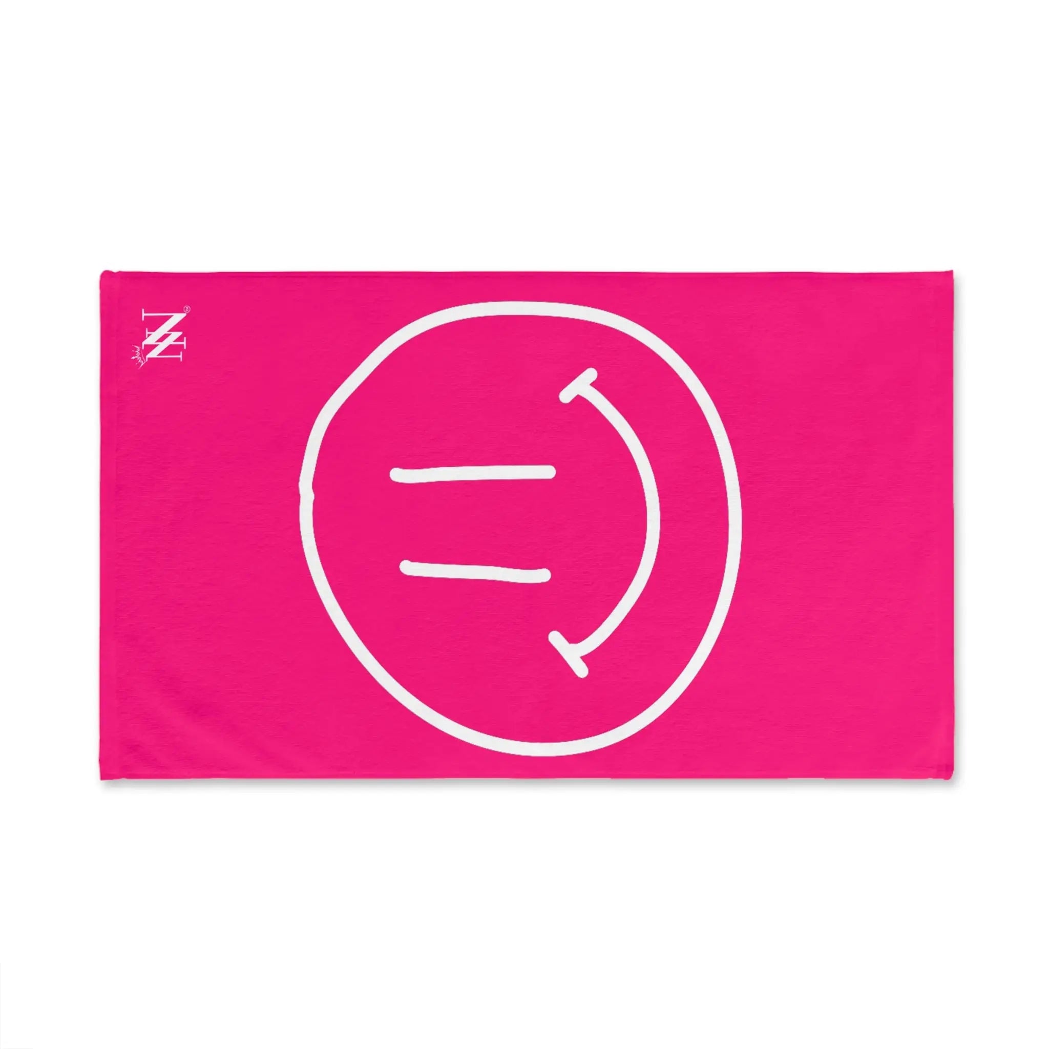 Happy Smiling Emoji Signature Pink | Mix & Match Classic Fun-Flirty Lovers’ Towels