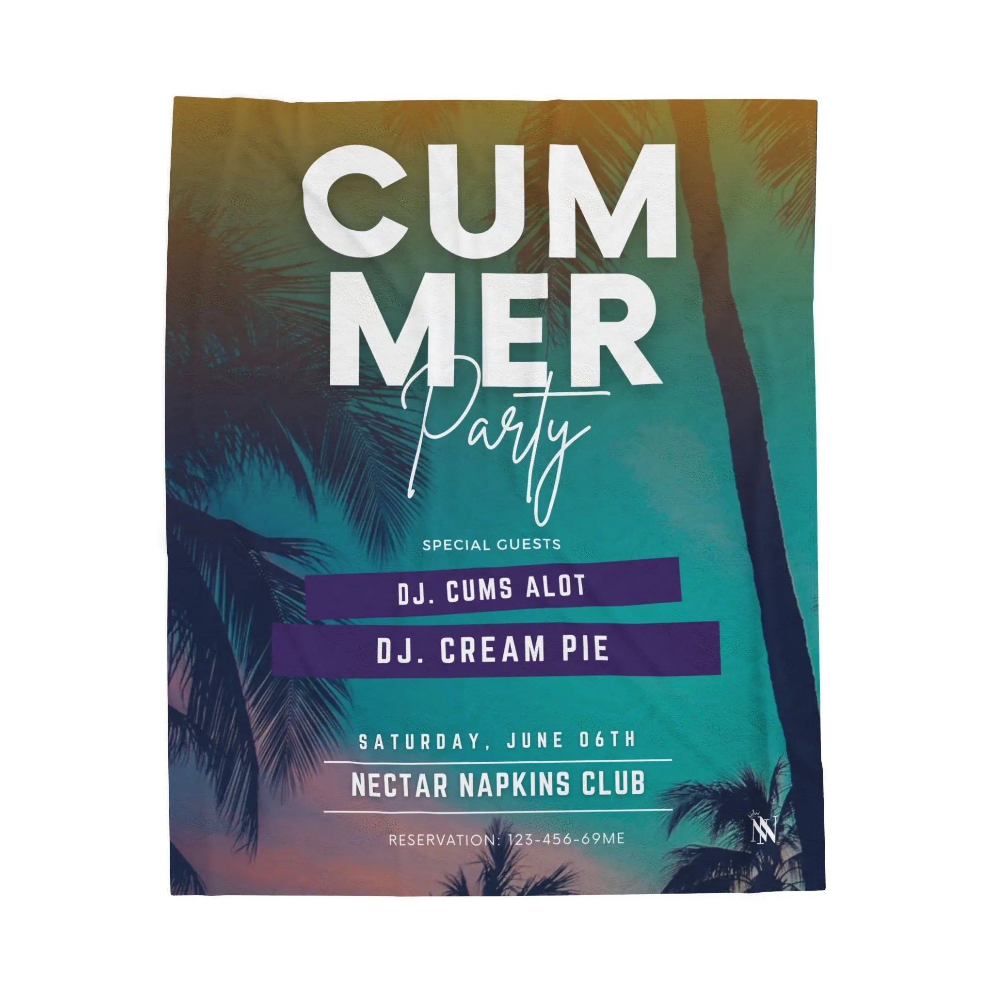 Cummer Party | Mix & Match Velveteen Fun-Flirty Lovers’ Blankets