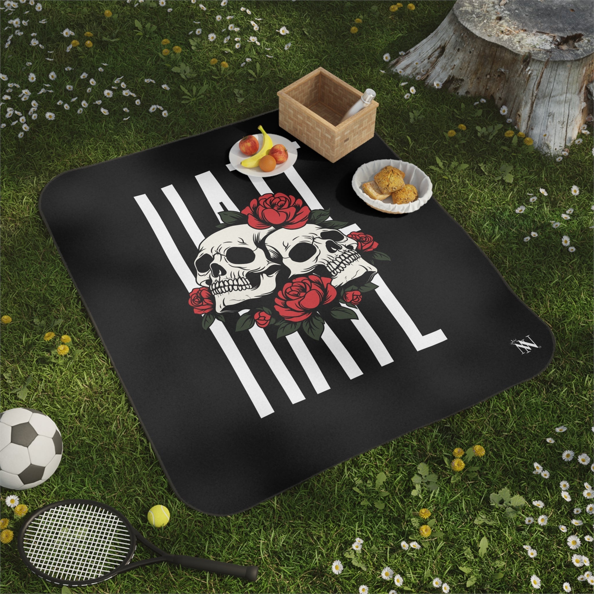 Roses Skulls & Hate | Mix Match Fun-Flirty Lovers’ Water-Resistant Blankets