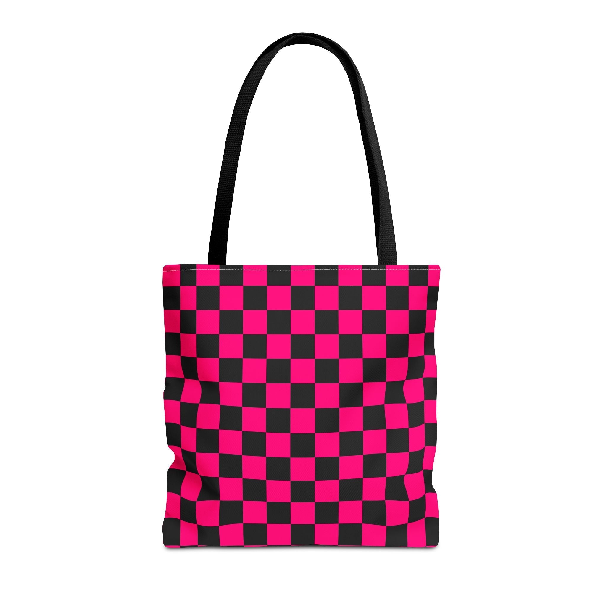 Signature Pink Black Checkers | Mix & Match Fun-Flirty Loversā Totes