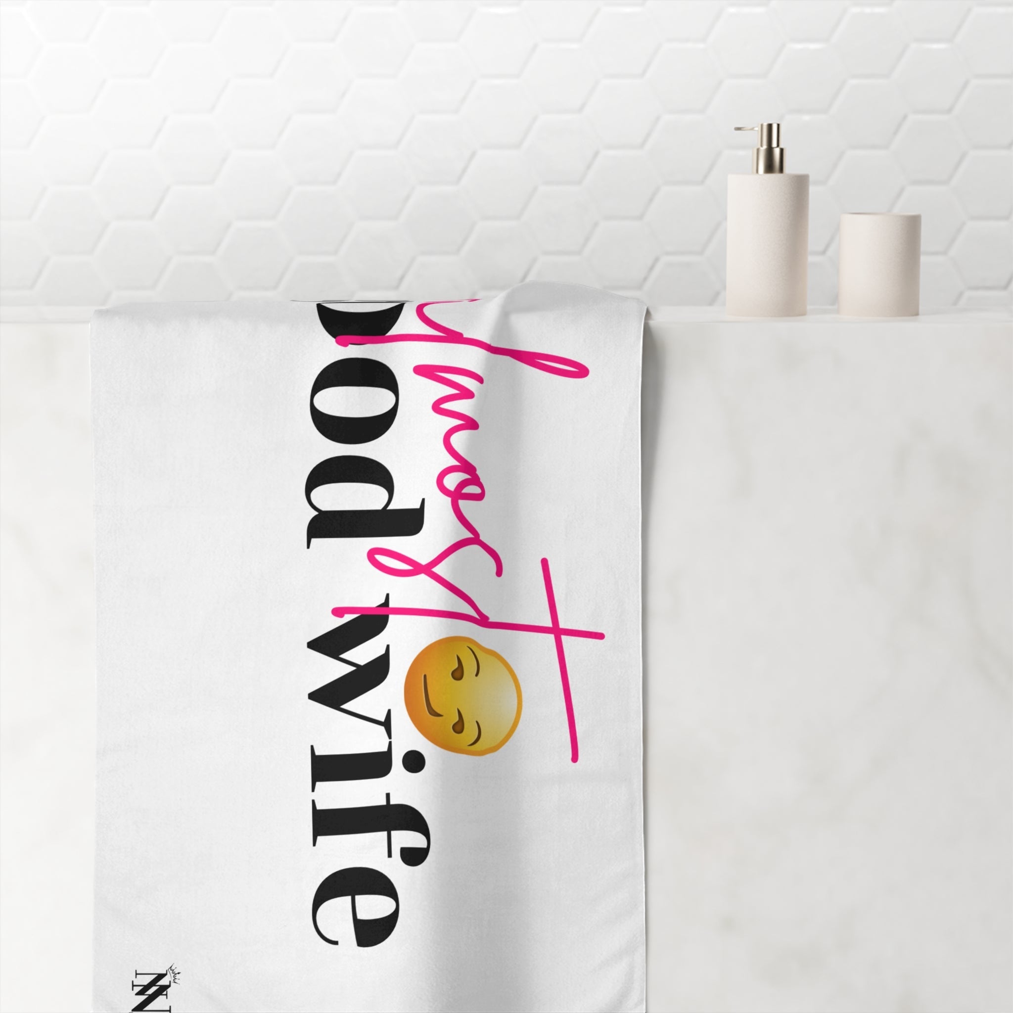 Almost a Good Wife Emoji | Mix & Match XL Fun-Flirty Lovers’ Towels
