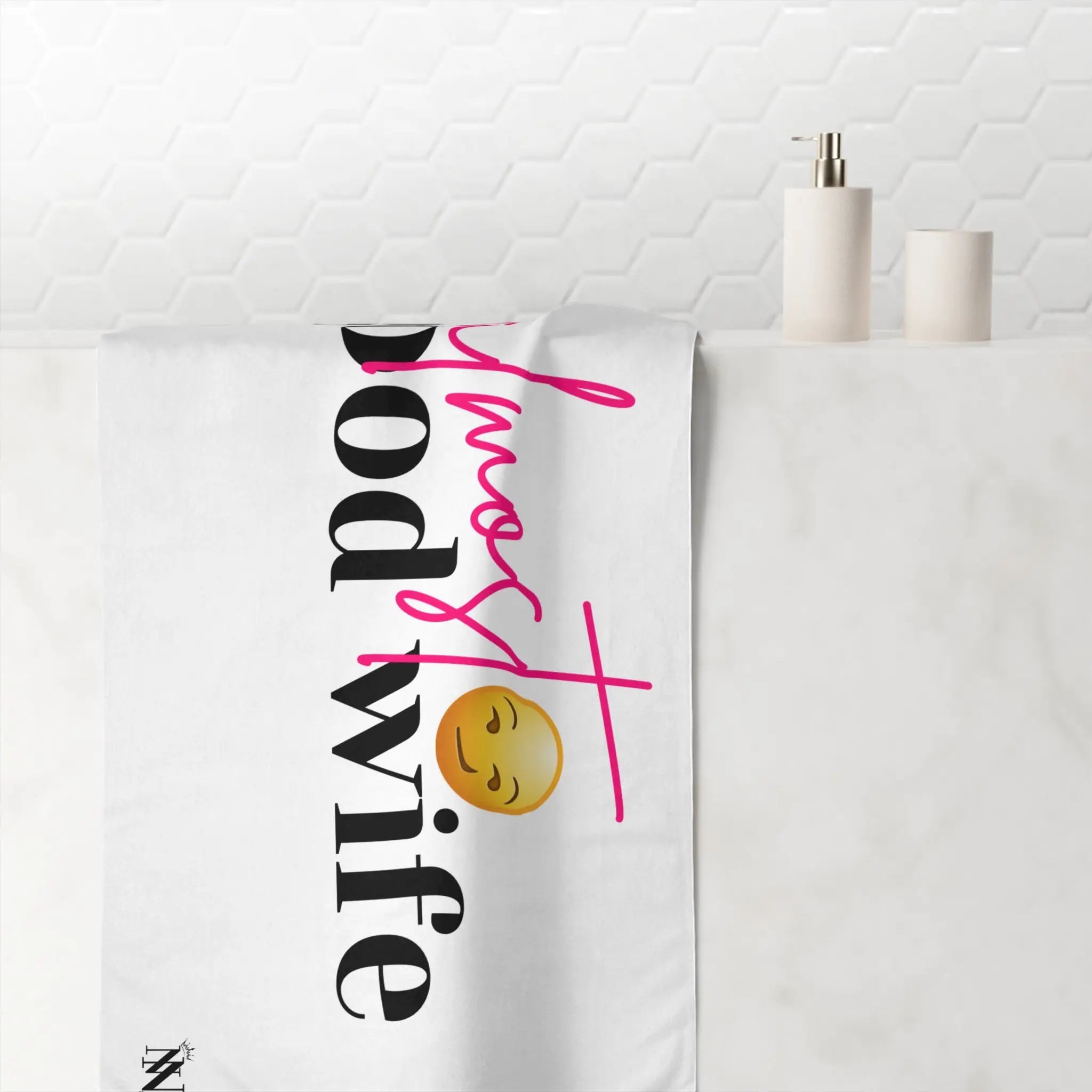 Almost a Good Wife Emoji | Mix & Match XL Fun-Flirty Lovers’ Towels