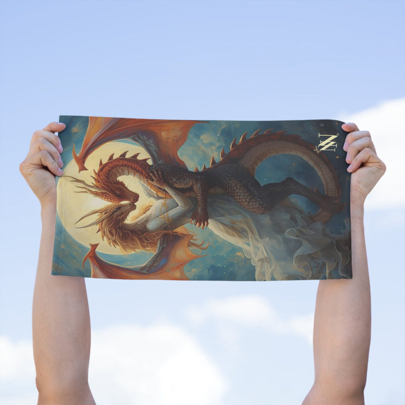 Dragon Wedding Love Graphic | Mix & Match Soft Fun-Flirty Lovers’ Towels