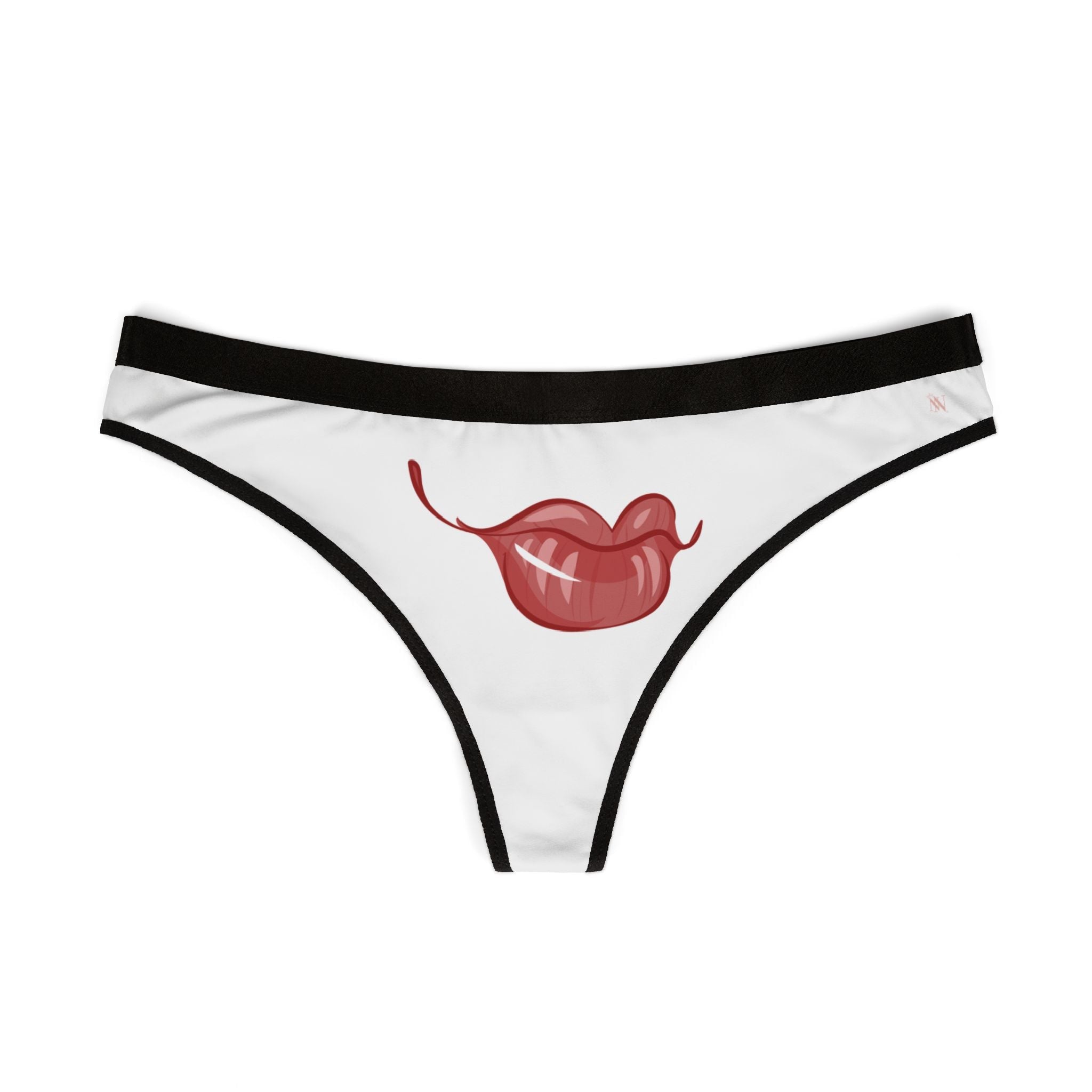With A Smile Sex Gifts Humor Naughty Women’s Thong
