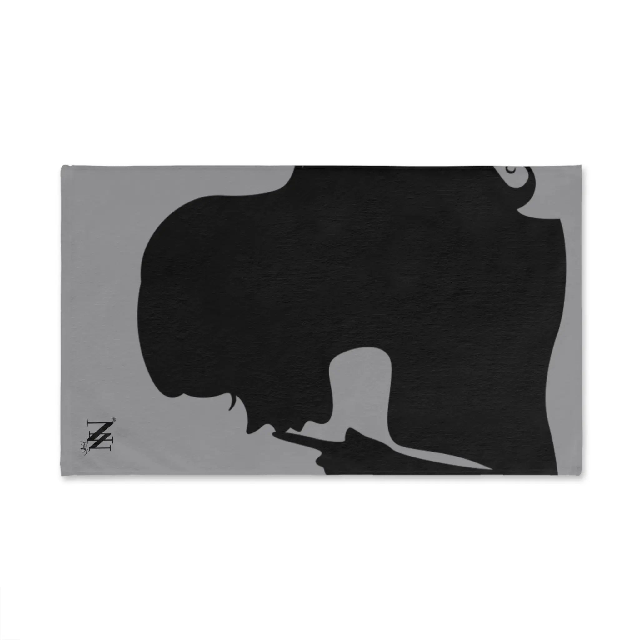 SHHH Girl Silhouette Grey | Mix & Match Classic Fun-Flirty Lovers’ Towels