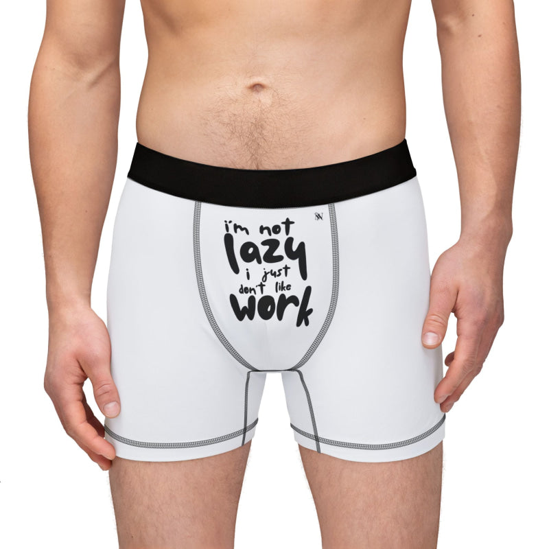 I’m Not Lazy | Mix & Match Men’s Fun-Flirty Lovers’ Boxer Briefs