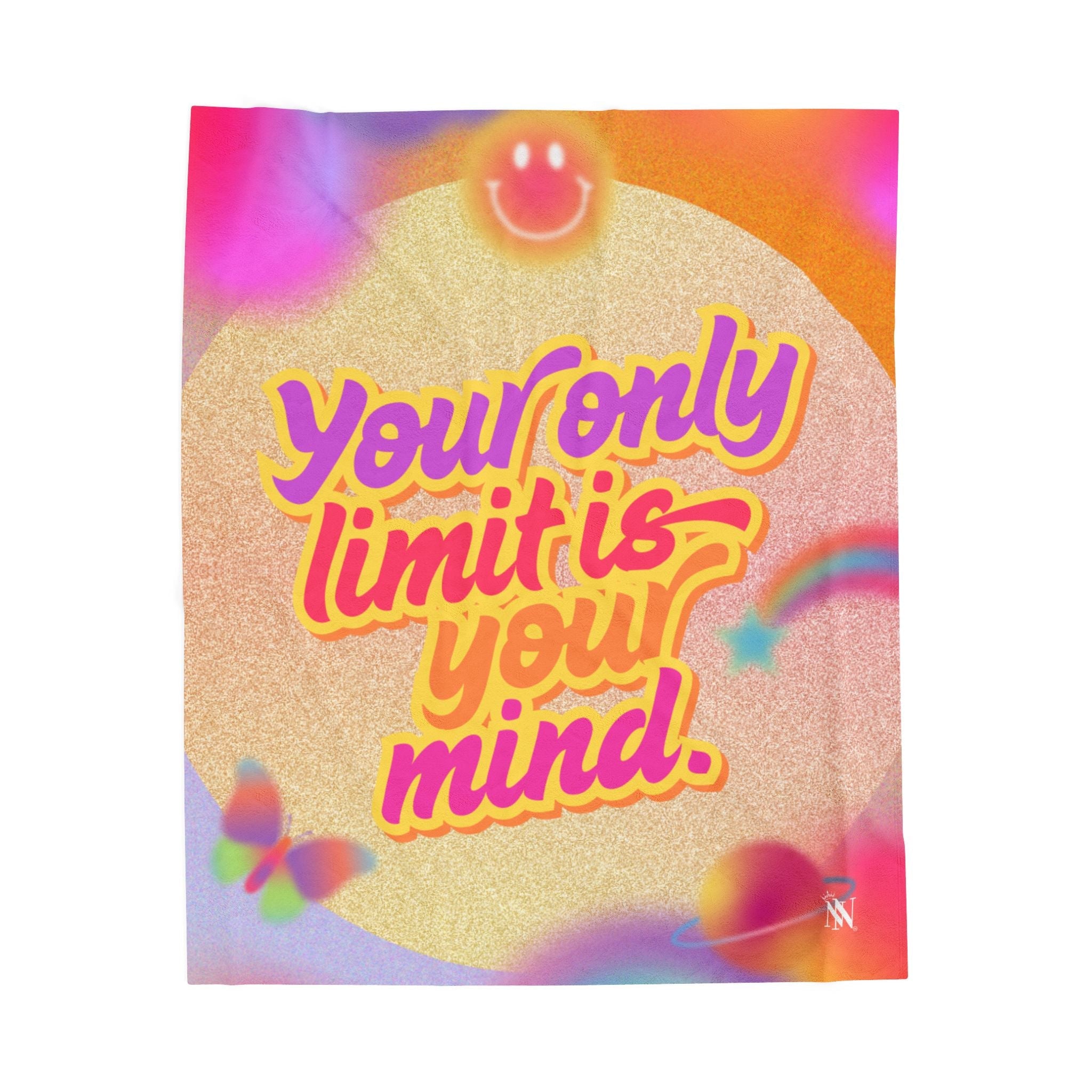Your Only Limit is Your Mind. Romantic Lovers Gifts Blanket