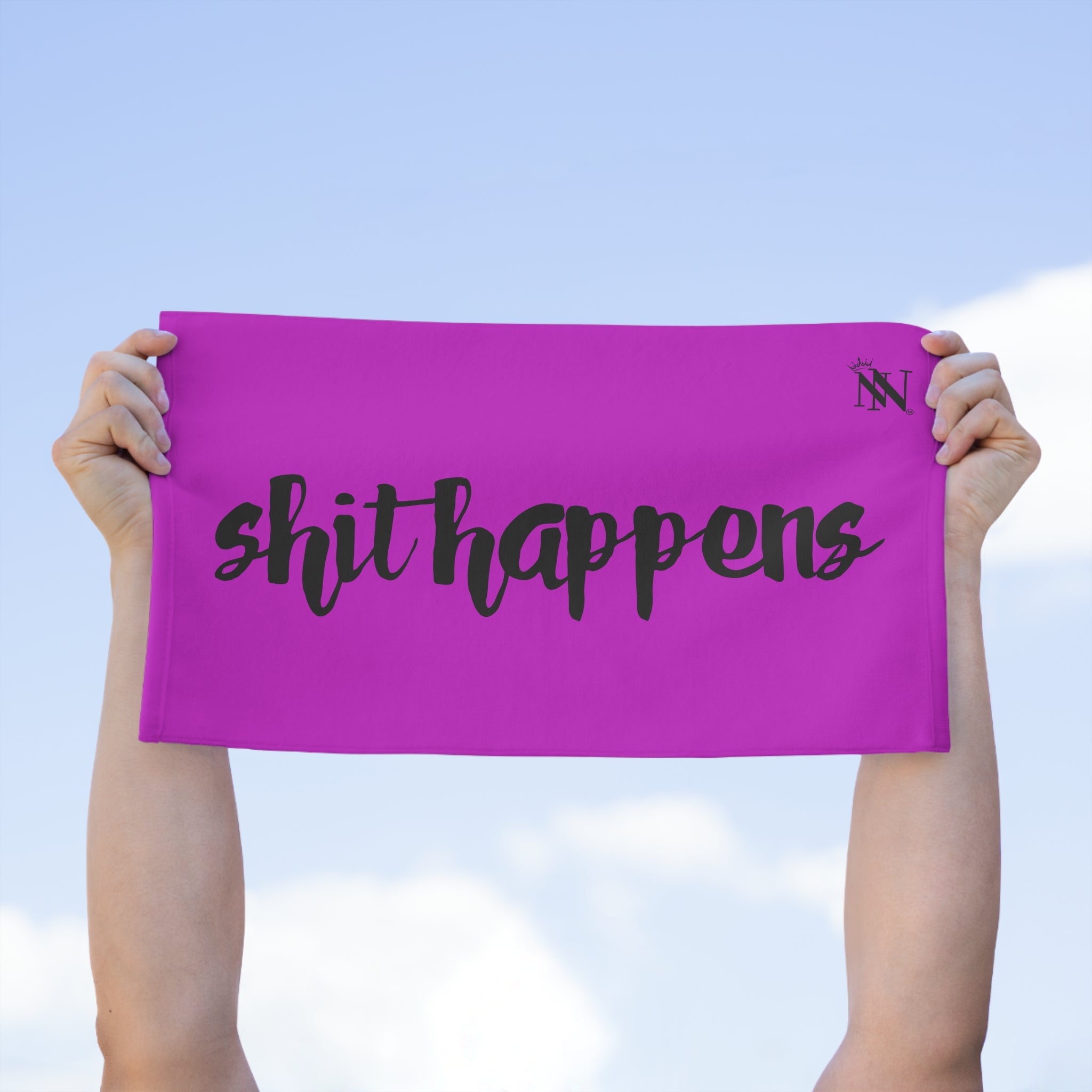 Shit Happens Bright Purple | Mix & Match Soft Fun-Flirty Loversâ Towels