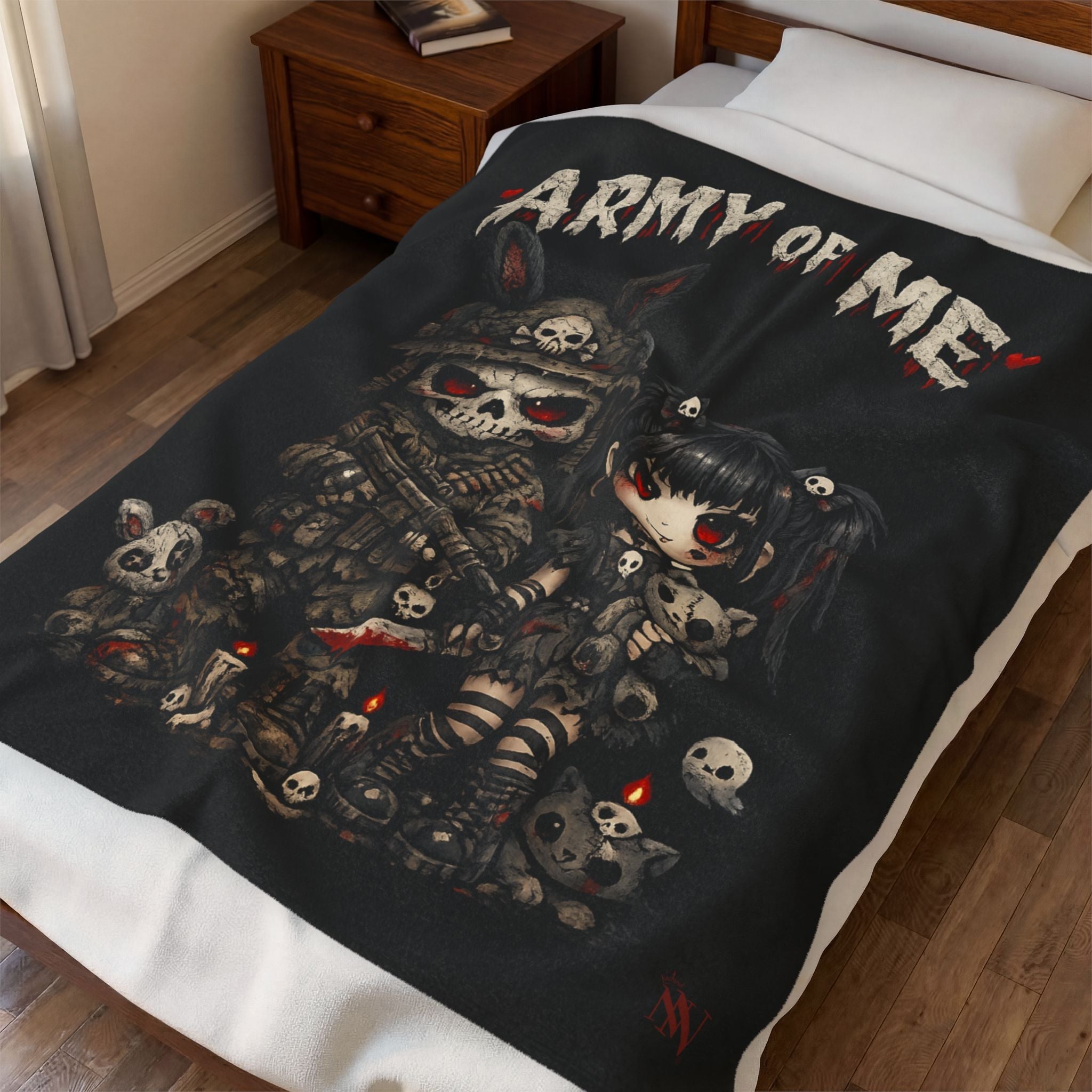Army of Me Gothic Romantic Gifts Love Blanket