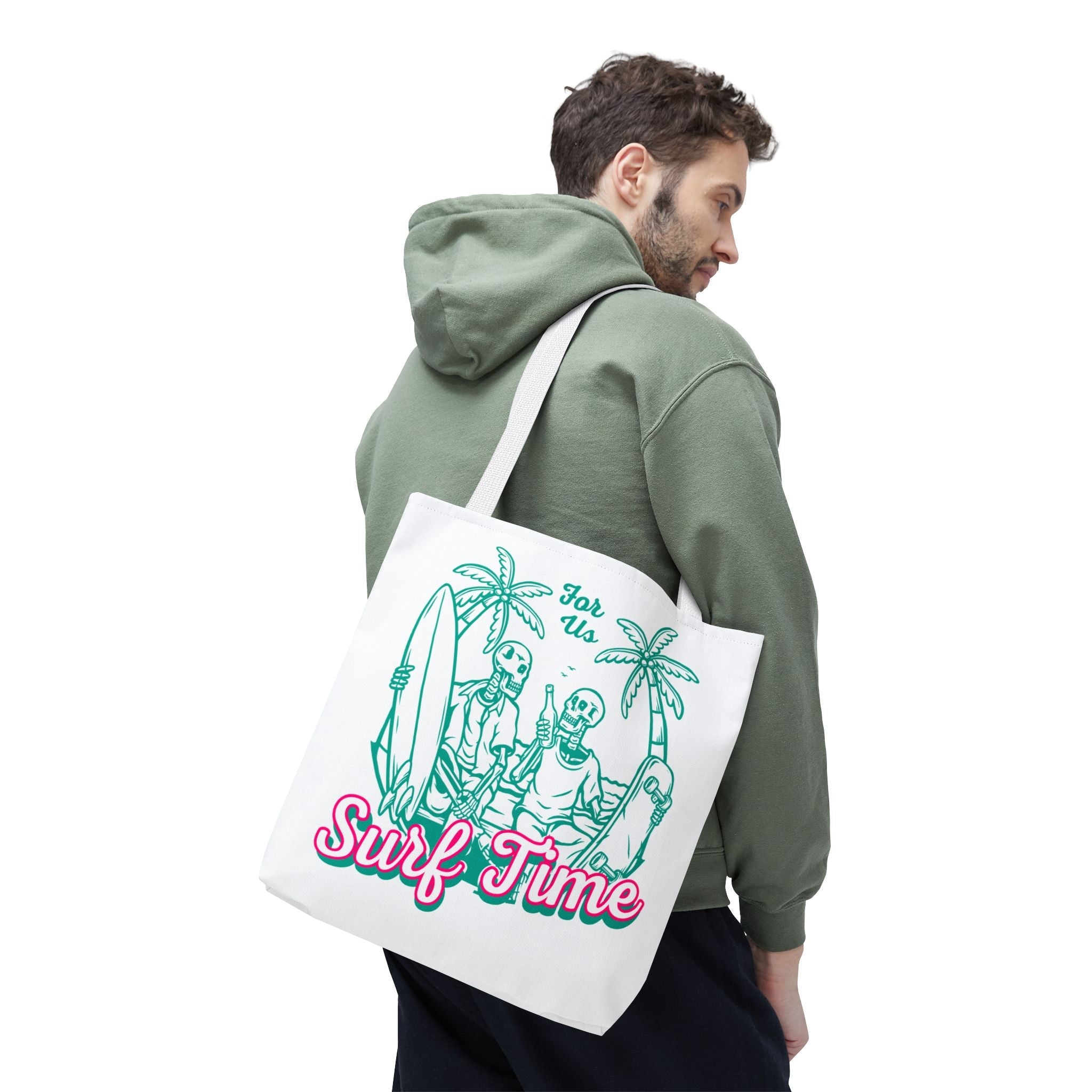Surf Time for Us Fun Everyday Cute Tote Bag