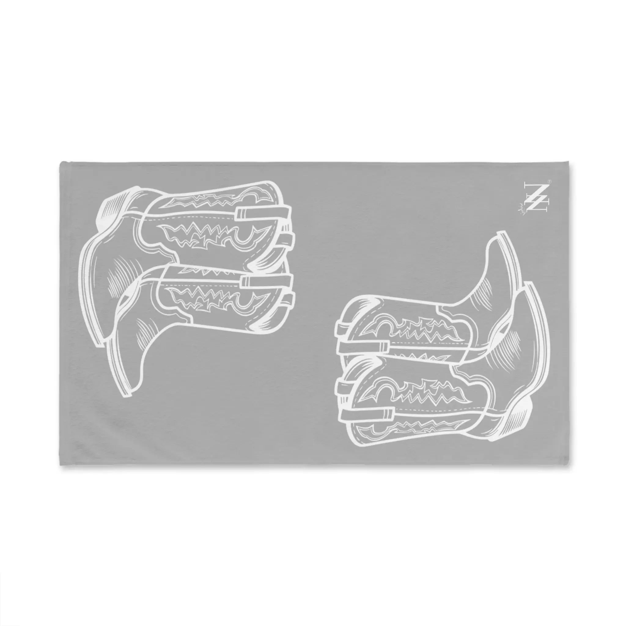 Western Boots Shareable Light Grey | Mix & Match Original Fun-Flirty Lovers’ Towels