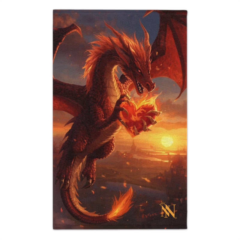 Hearts of Fire Dragon Fantasy | Mix & Match Soft Fun-Flirty Lovers’ Towels