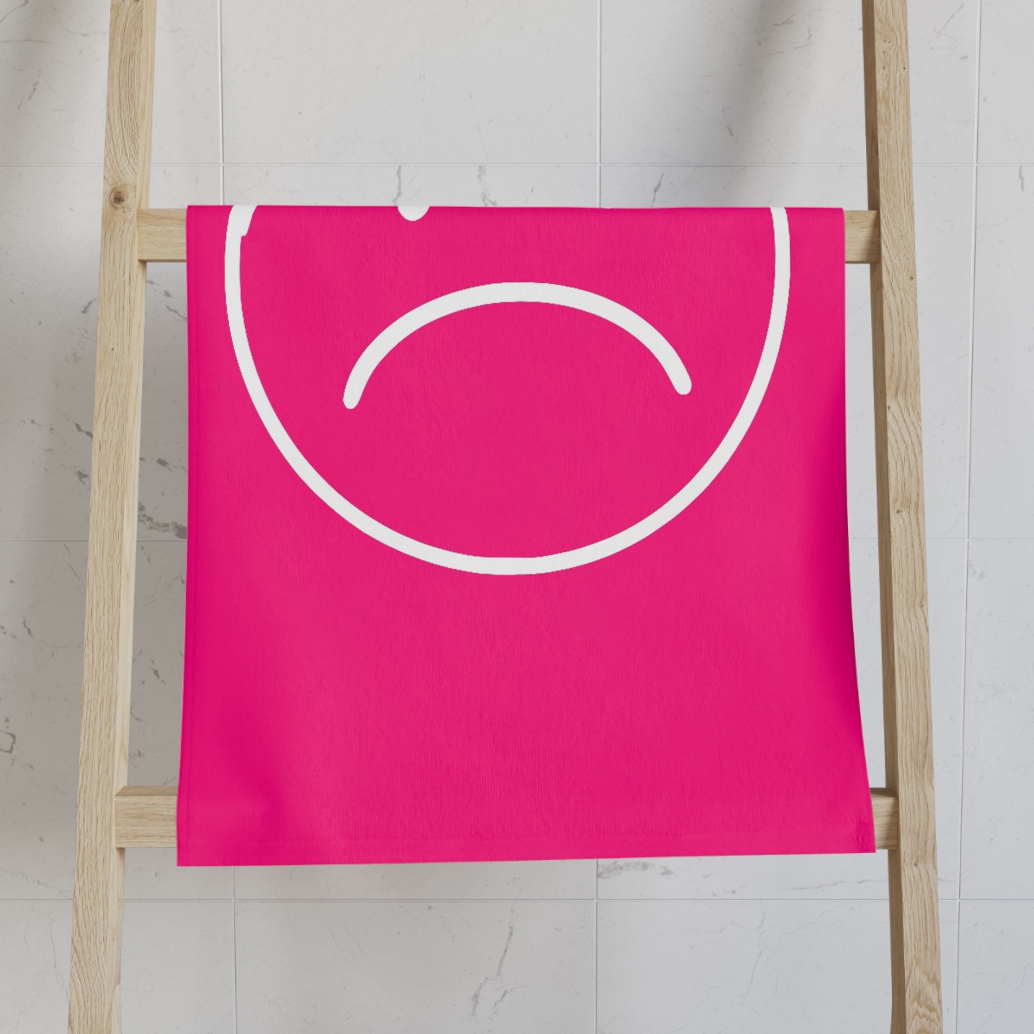 Sad Emoji Signature Pink Cum Towel