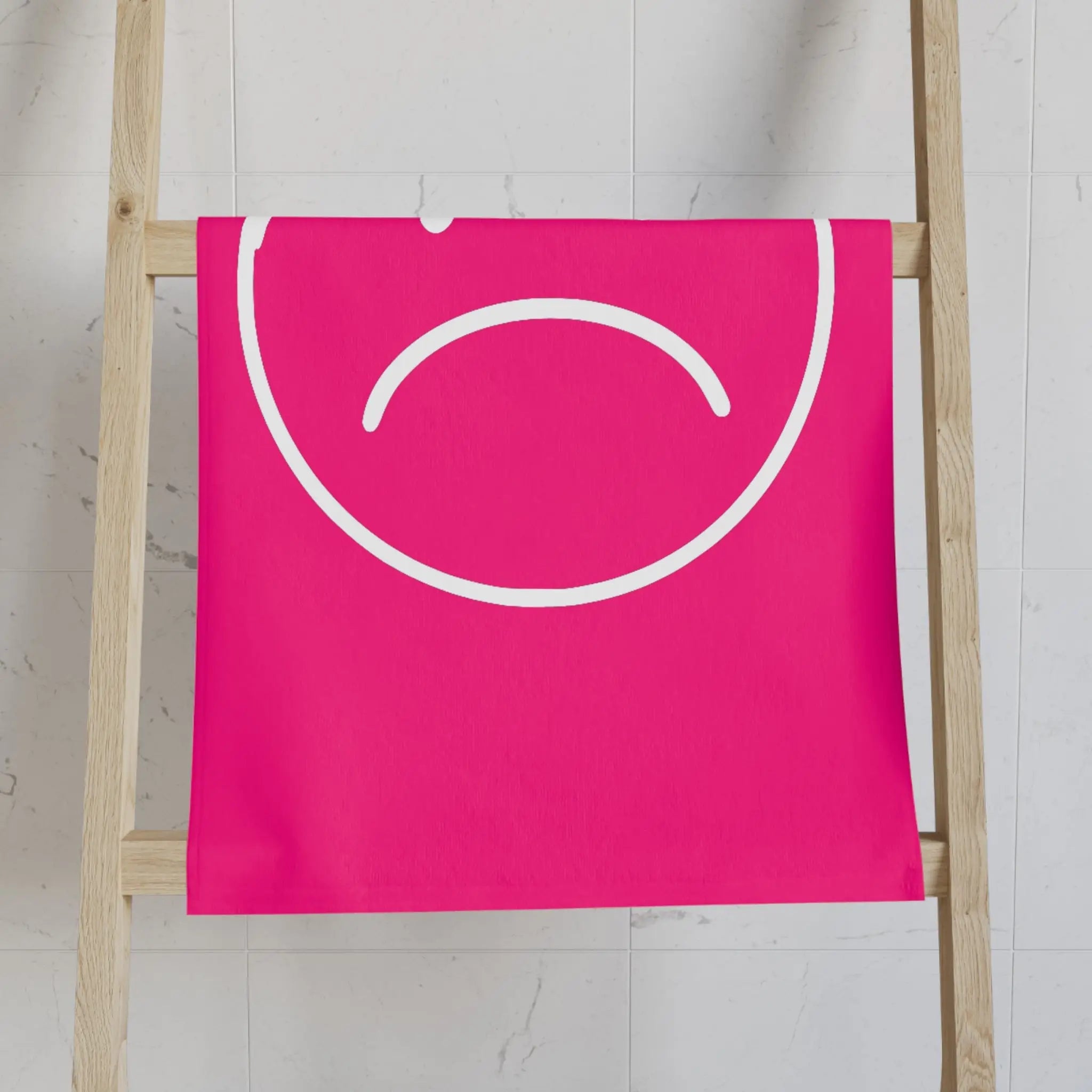 Sad Emoji Signature Pink Cum Towel