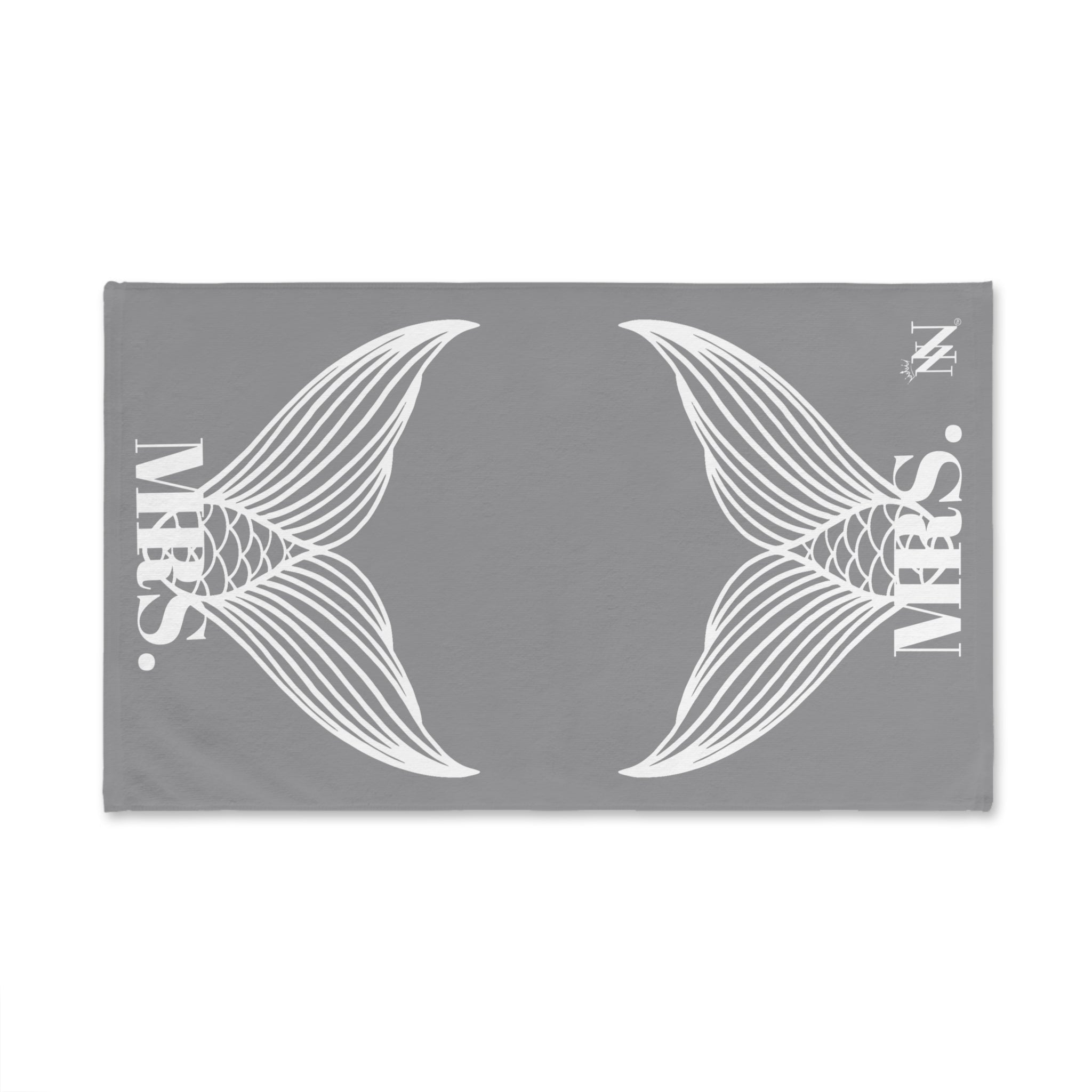 Mrs. Mrs. Mermaid Shareable Sides Grey Cum Towel