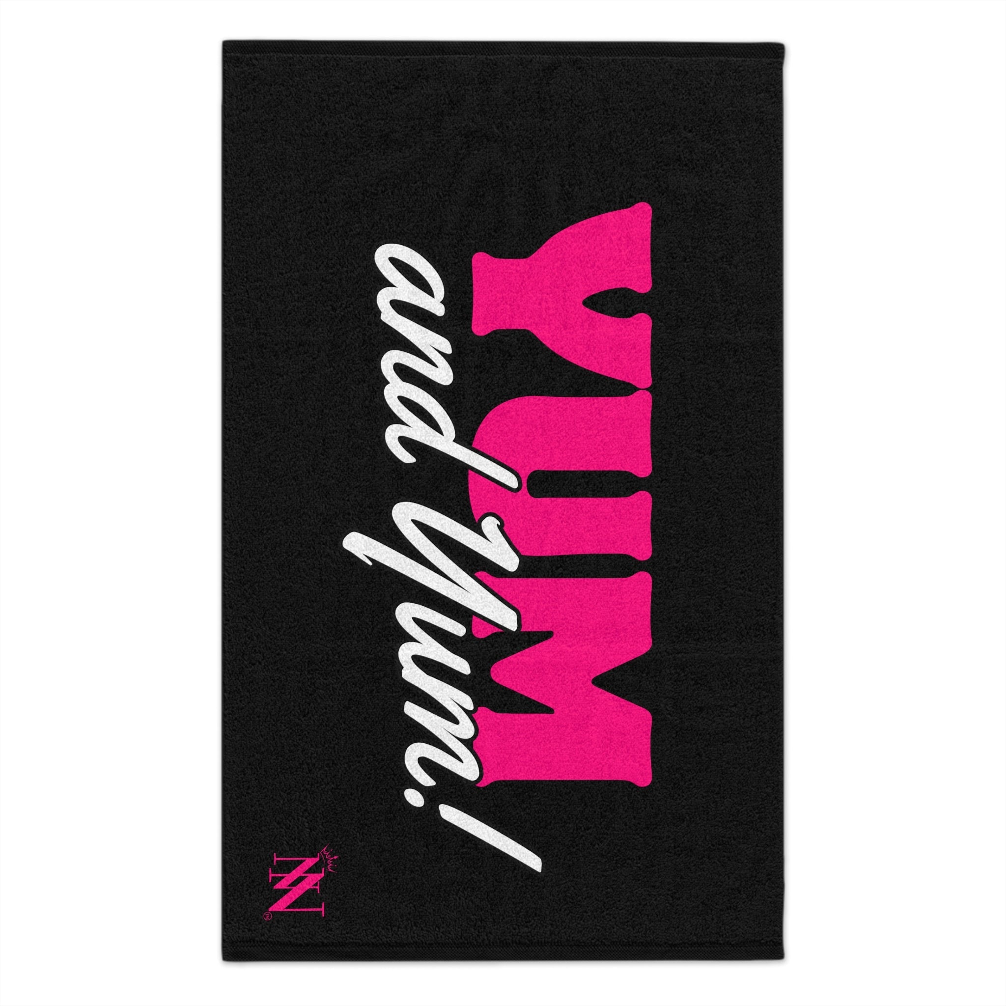 Yum and Yum! Black Mix & Match Soft Sex Towels | Flirty Lovers’ Gifts
