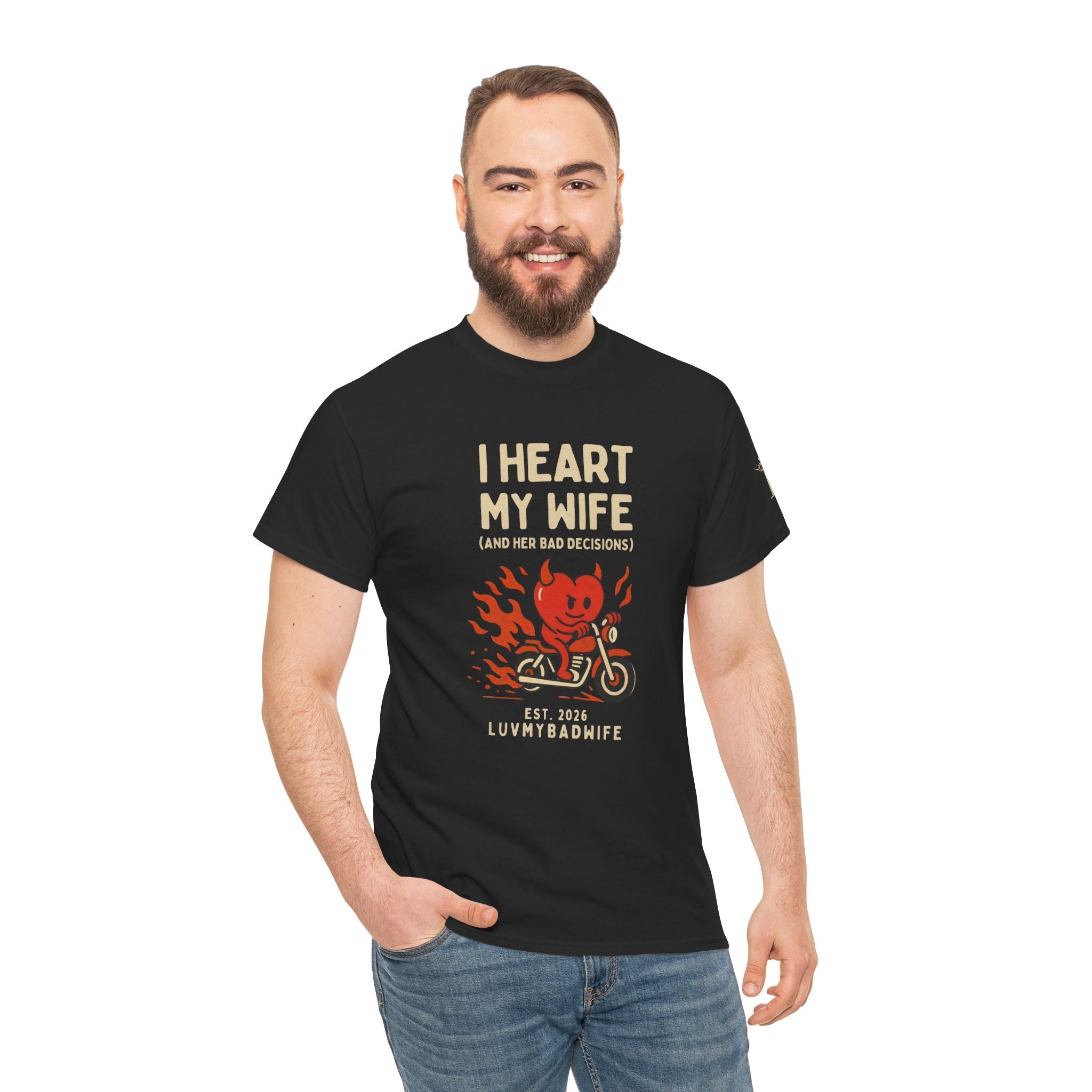 I Heart My Wife | Mix & Match Cotton Unisex Fun-Flirty Lovers’ T-Shirts