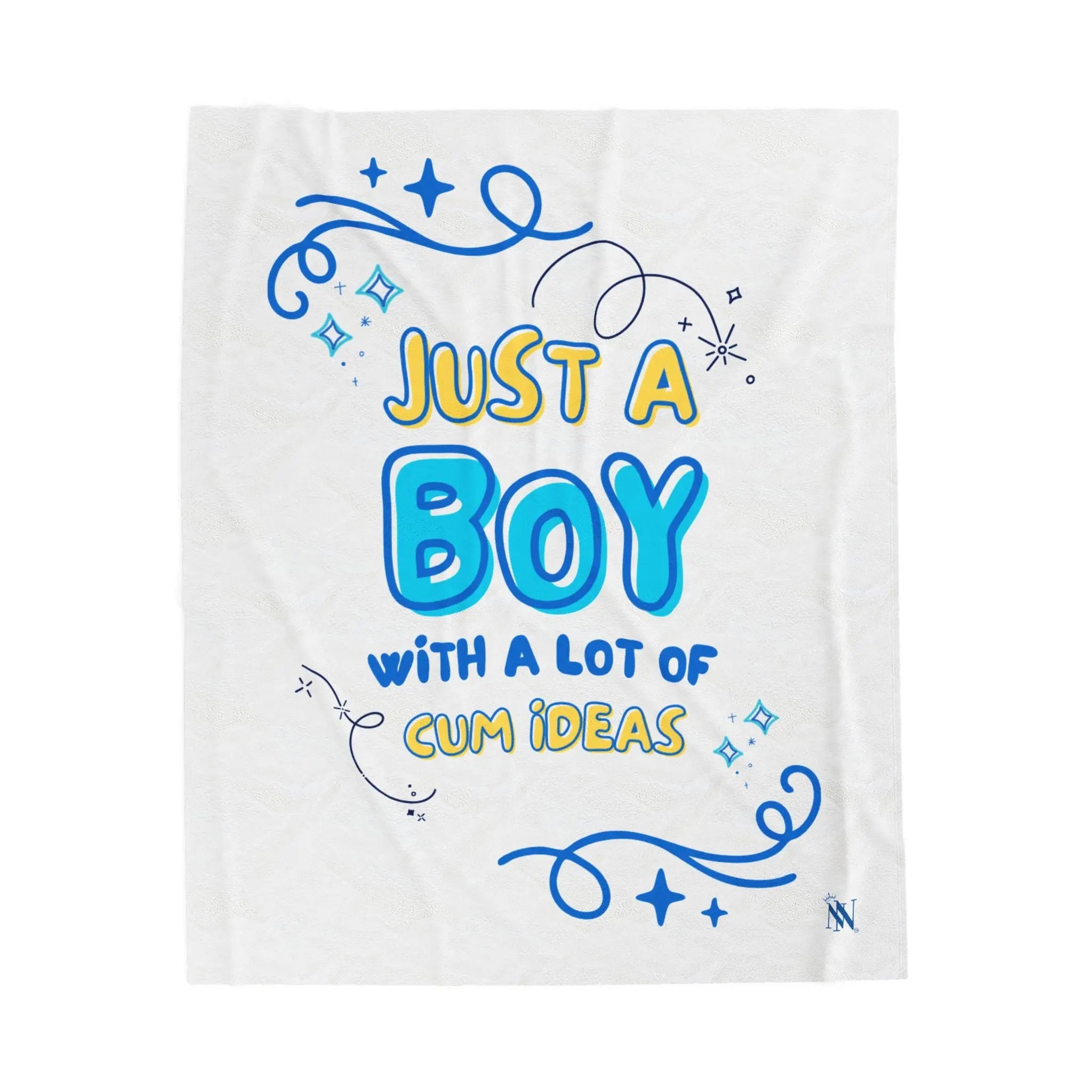 Just a Boy Cum Ideas Blanket