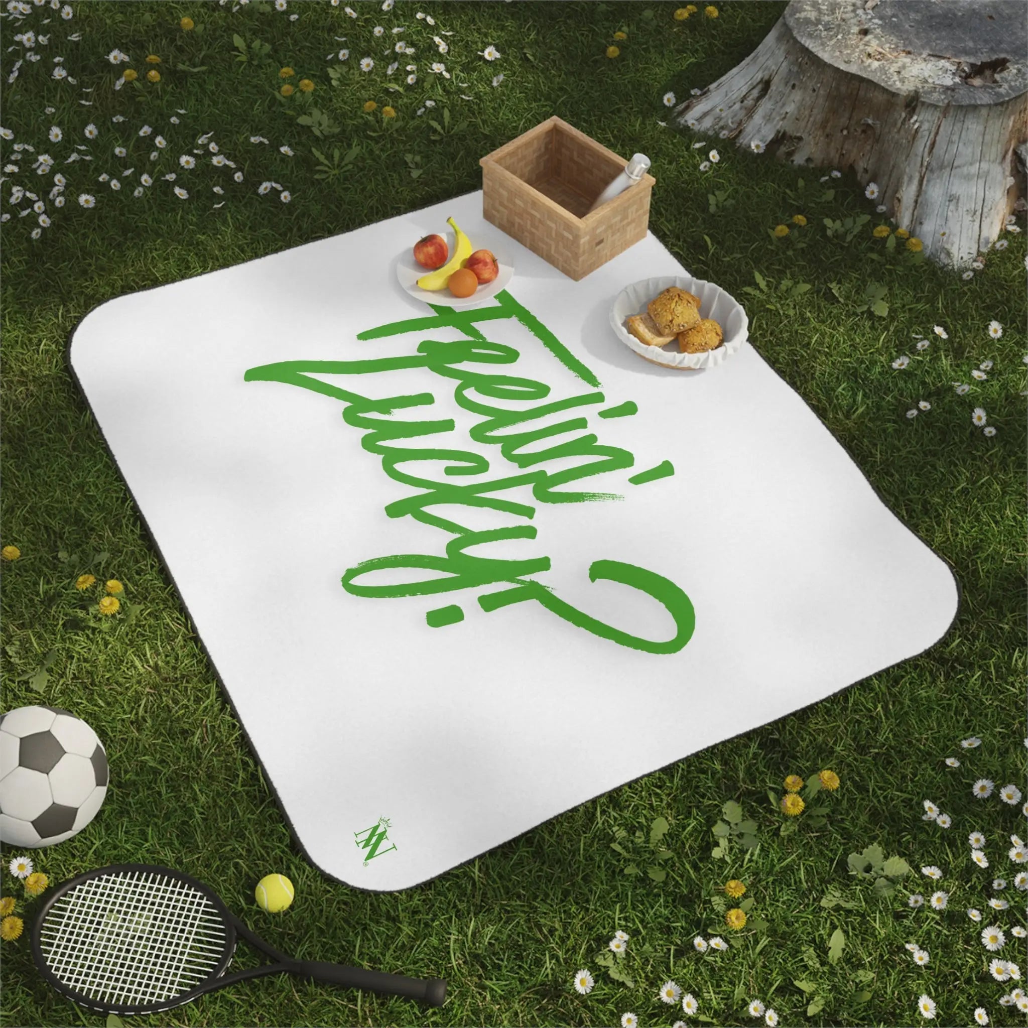 Feelin’ Lucky Irish Green | Mix Match Fun-Flirty Lovers’ Water-Resistant Blankets