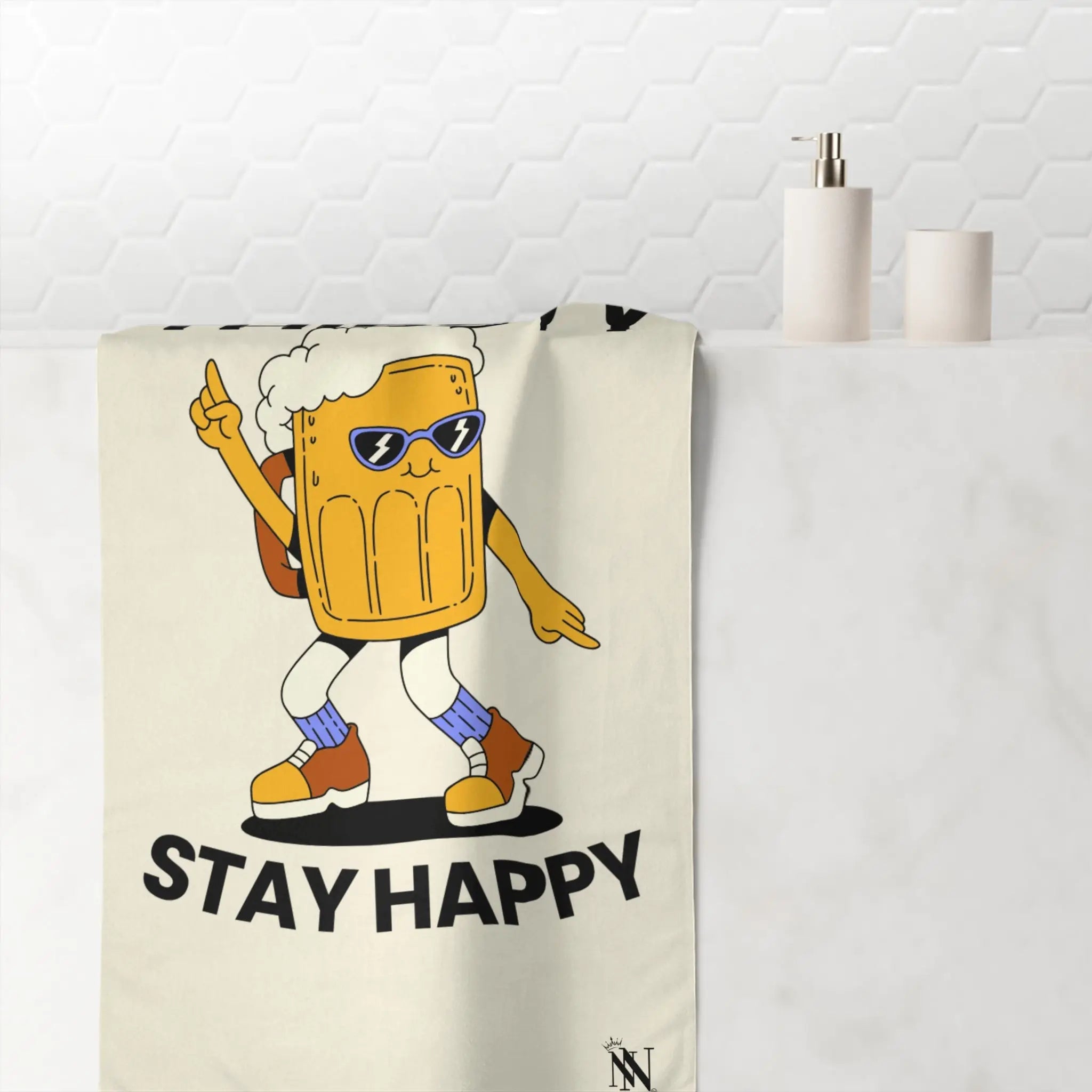 Stay Thirsty Stay Happy Naughty Beach Towel