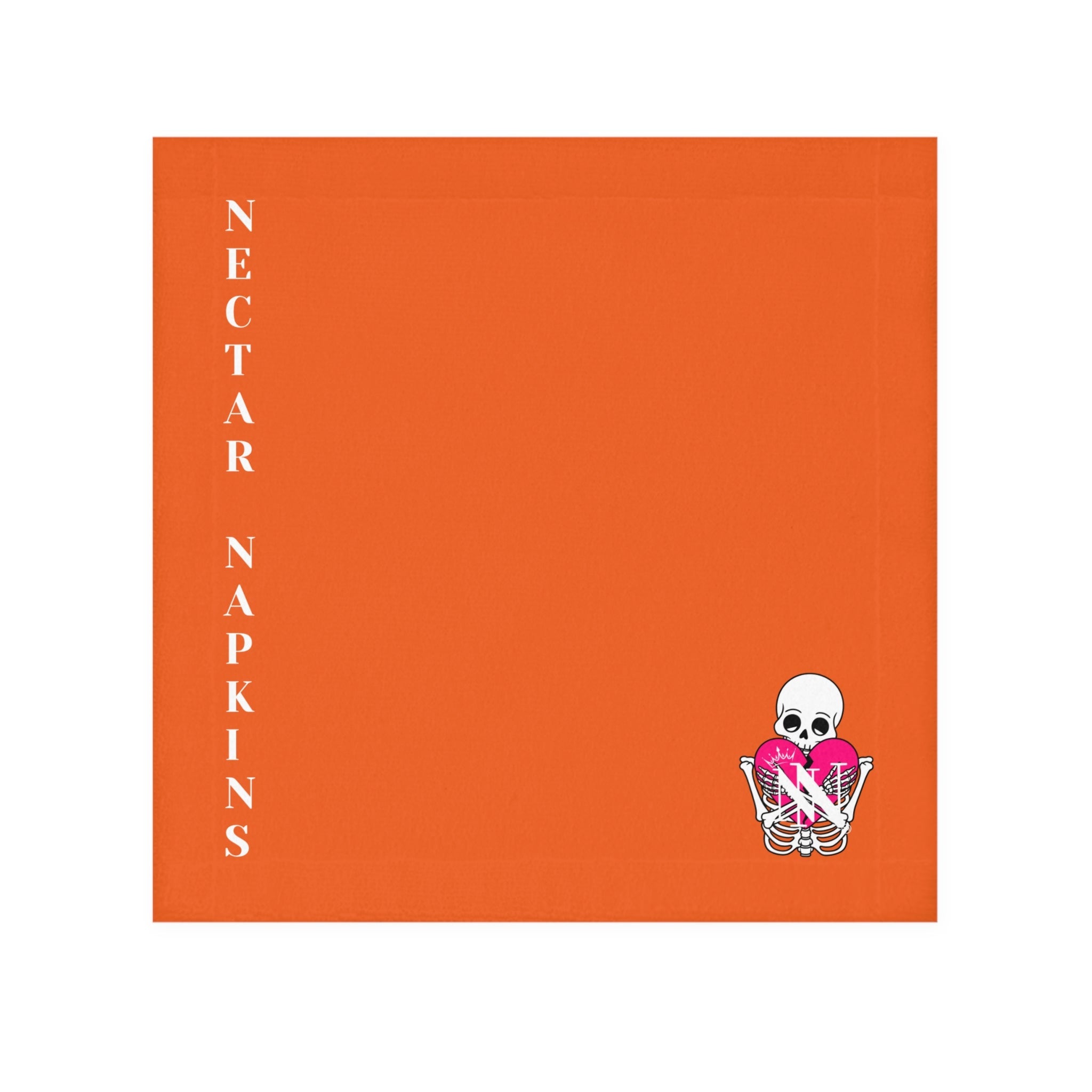 Nectar Napkins Brand Orange Microfiber Nut Rag