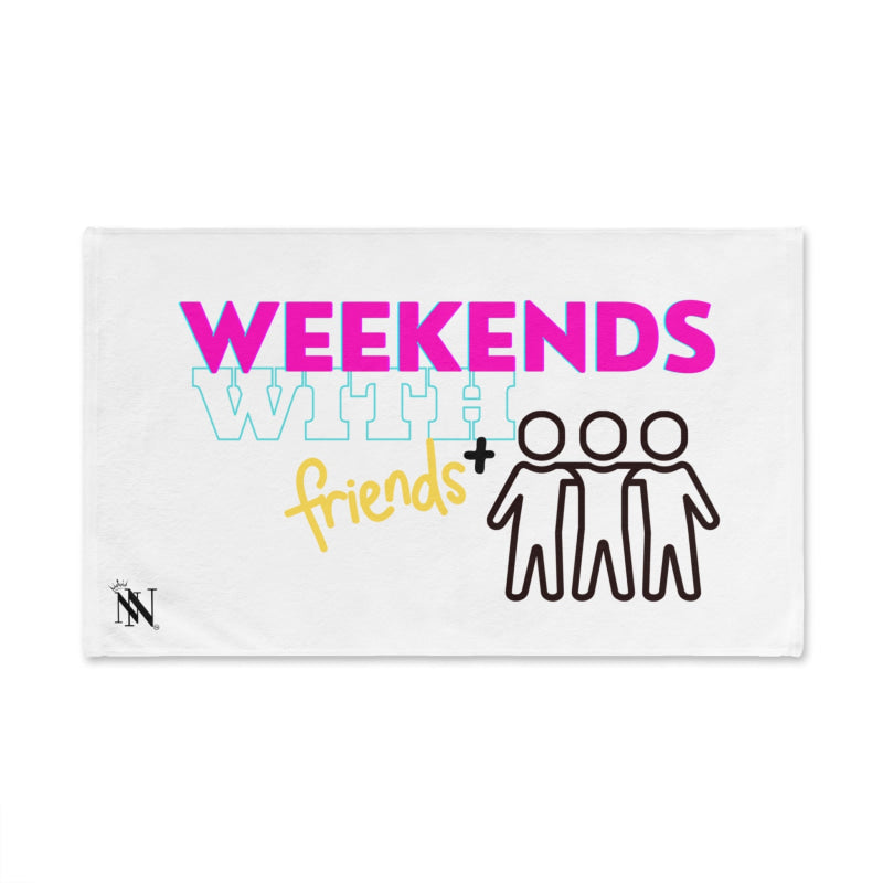 Weekends+ With Friends White | Mix & Match Classic Fun-Flirty Lovers’ Towels