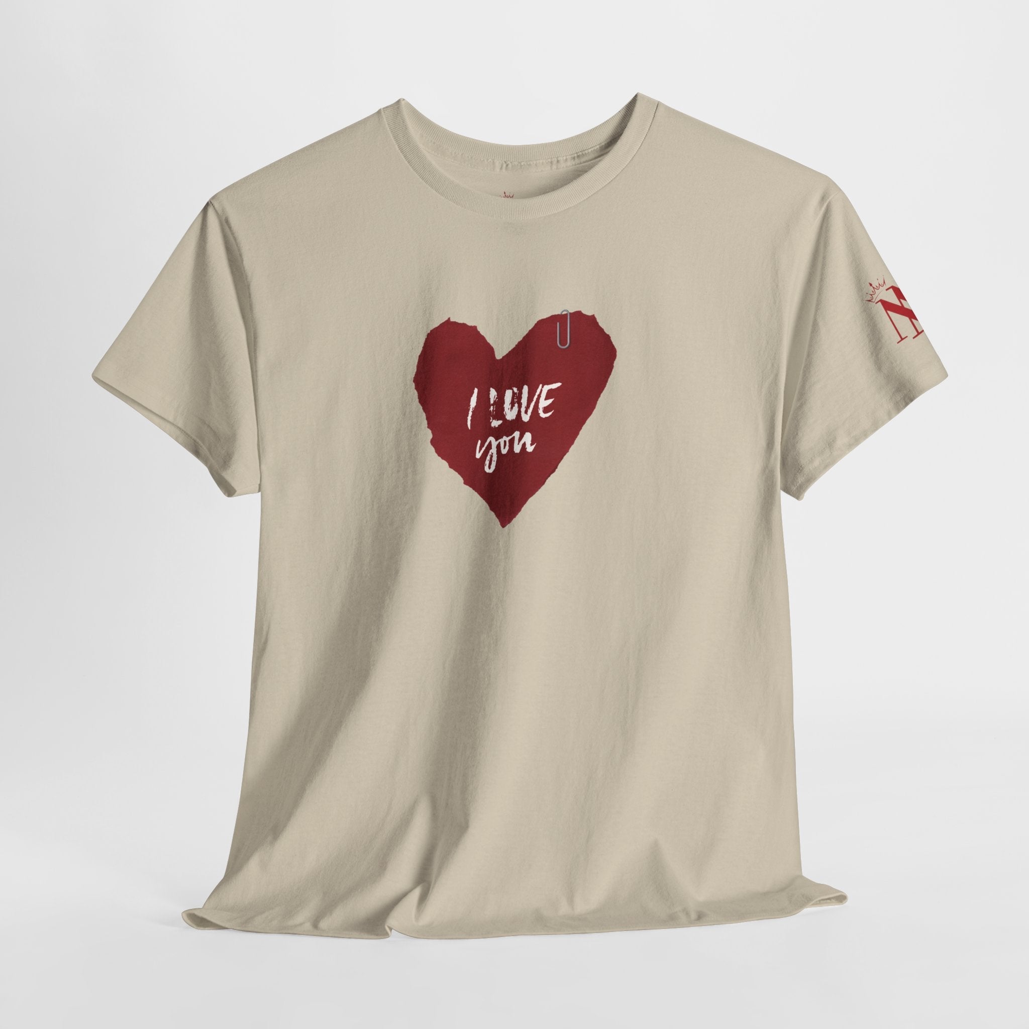 I Love You Paper Note Couples Sex Gifts 100% Cotton T-Shirt