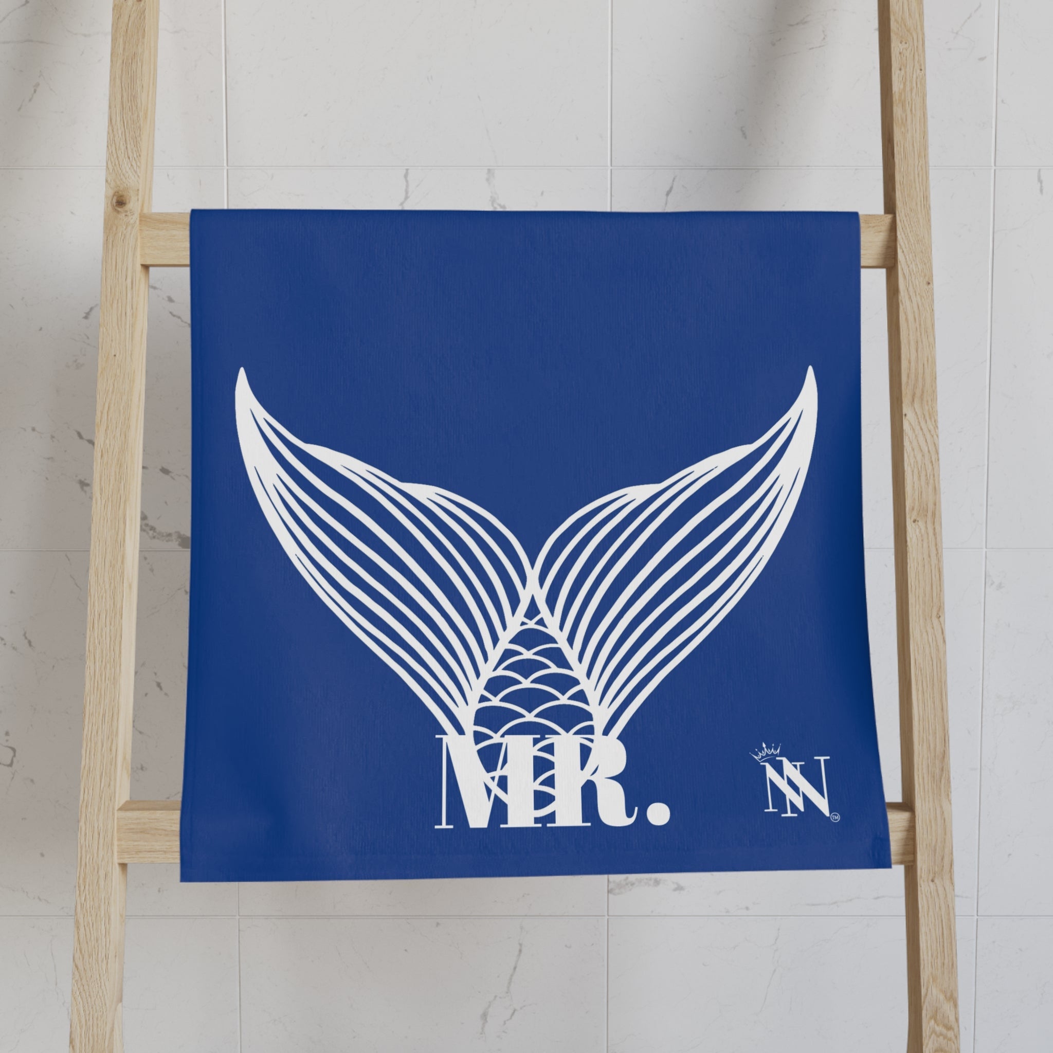 Mr. Mr. Mermaid Shareable Sides Blue Cum Towel